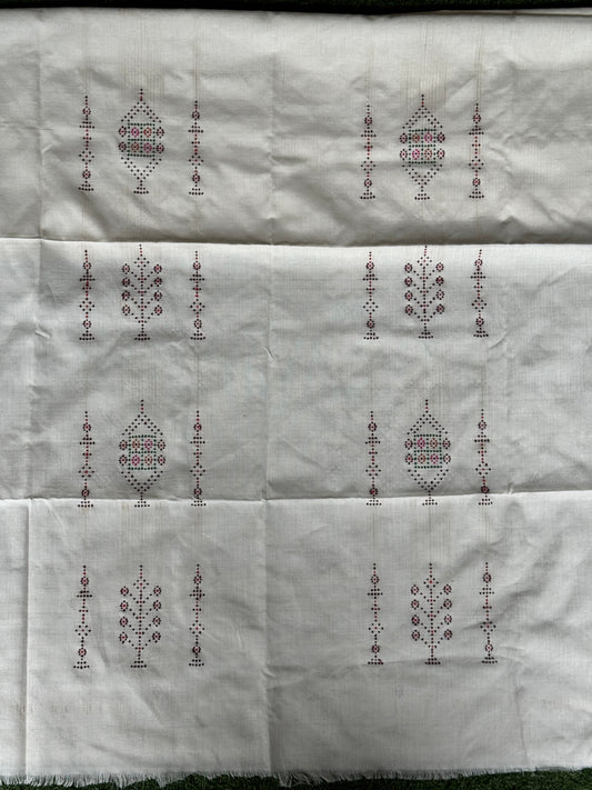 Vest / koti unstitched fabric in Tangaliya handwoven cotton