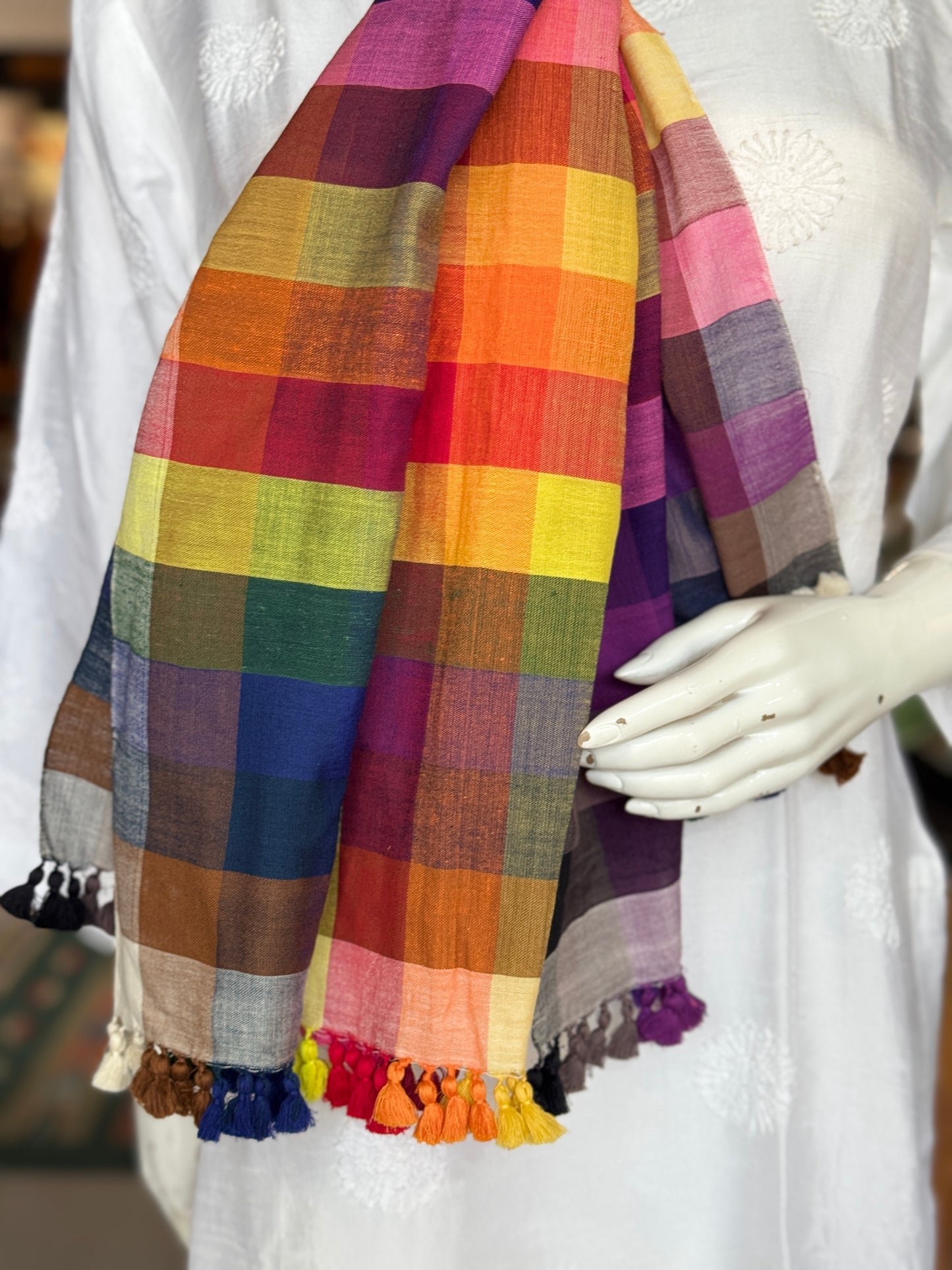 Bhujodi soft cotton handloom stole