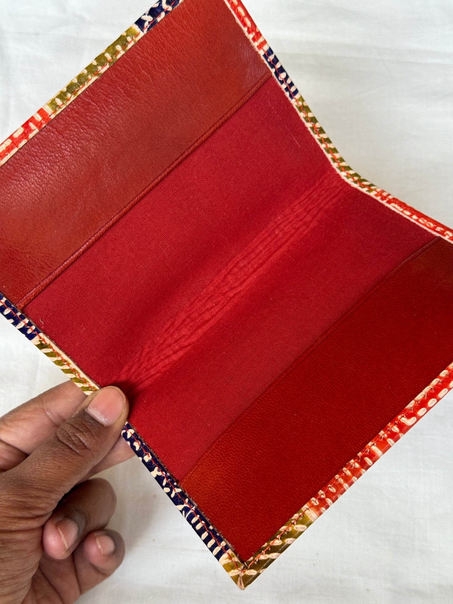 Passport cover in handcrafted Leather - design options available