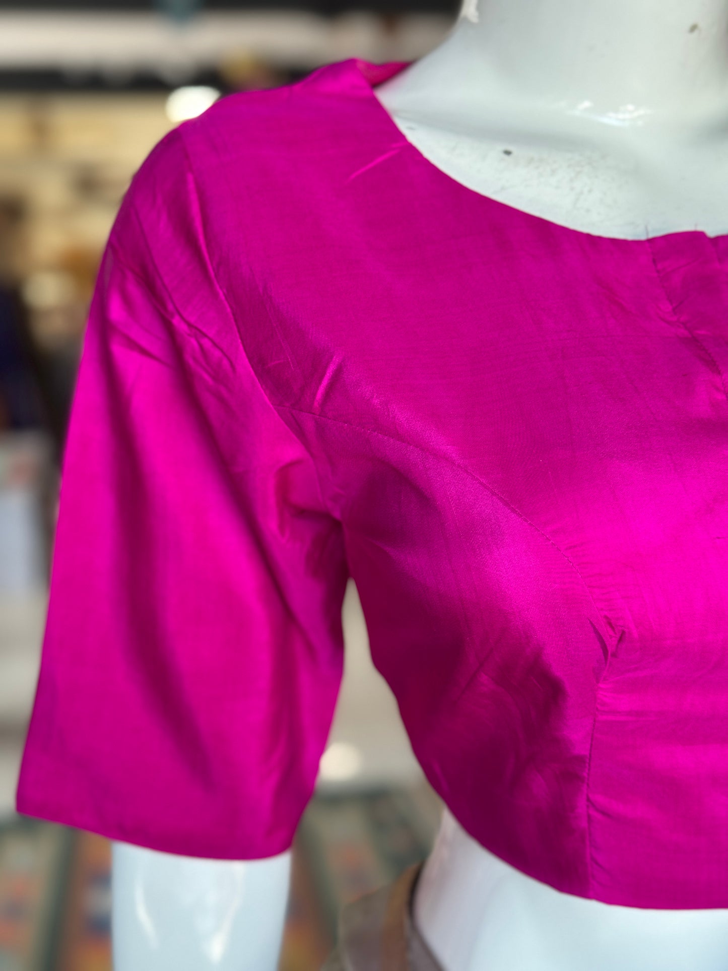 Purple soft pure silk handwoven front open blouse