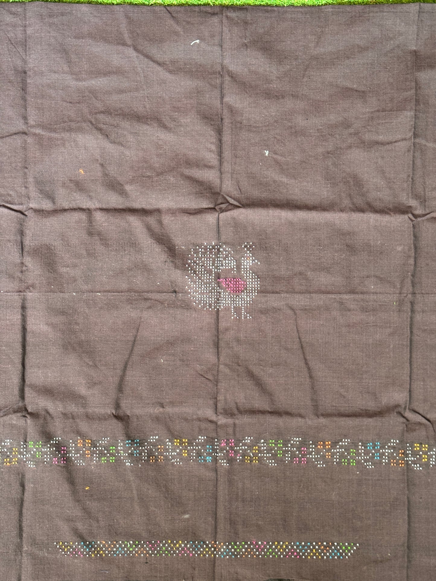 Vest / koti unstitched fabric in Tangaliya handwoven cotton