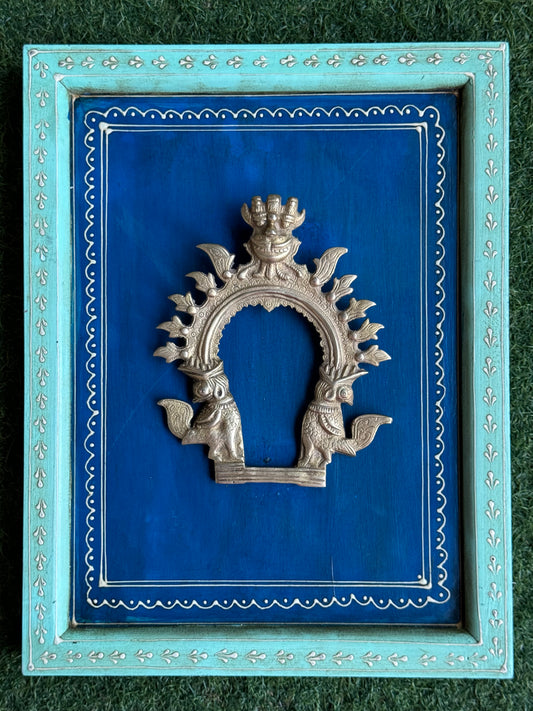 Wooden vintage look hand crafted wall frame