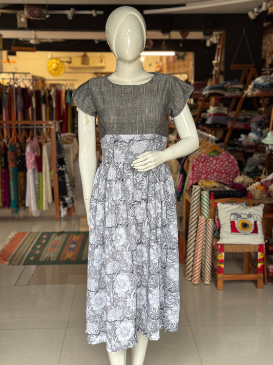 High waist skirt n top look trendy cotton dress - click to see options