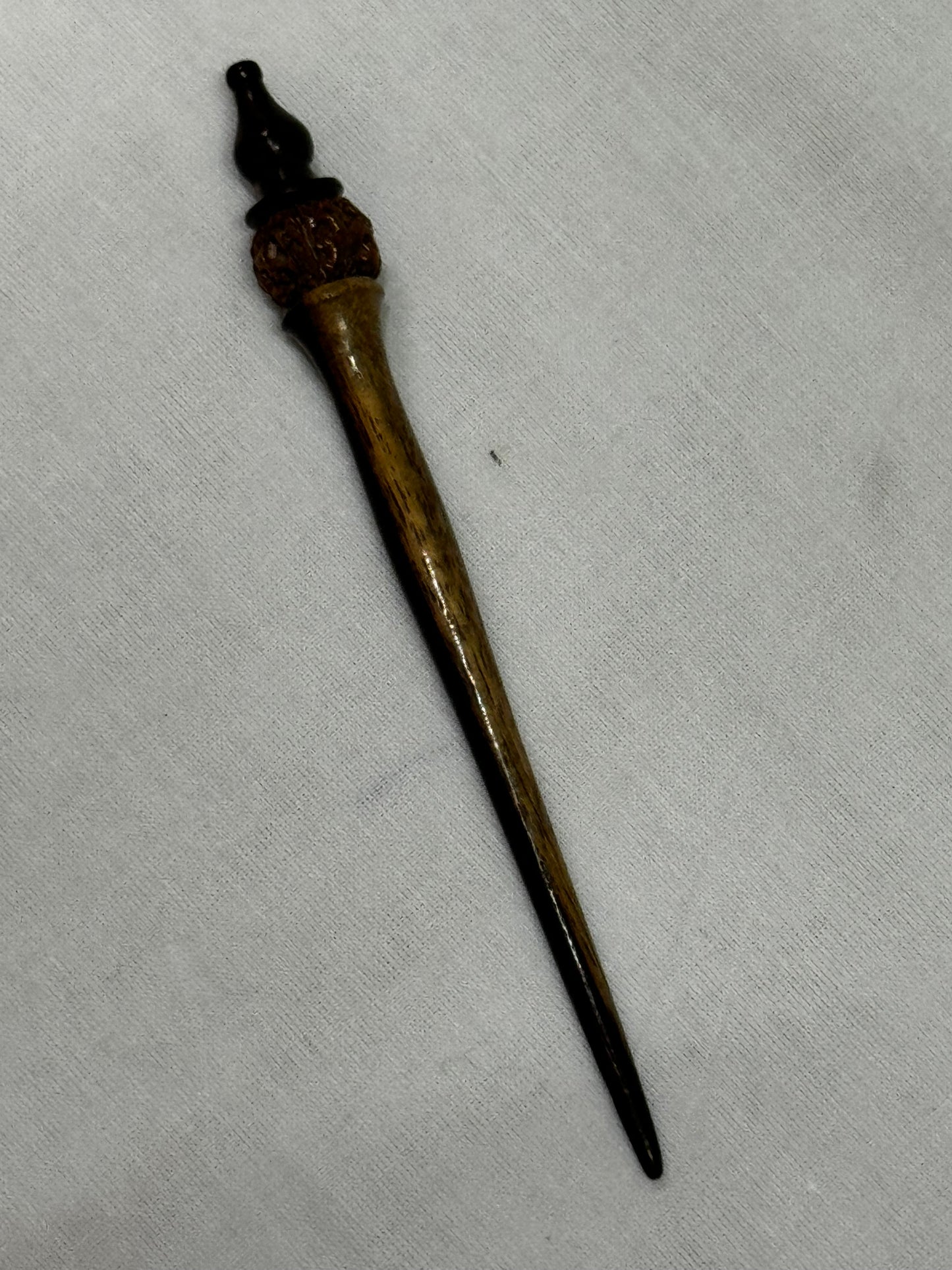 Hair bun pins handcrafted in wood