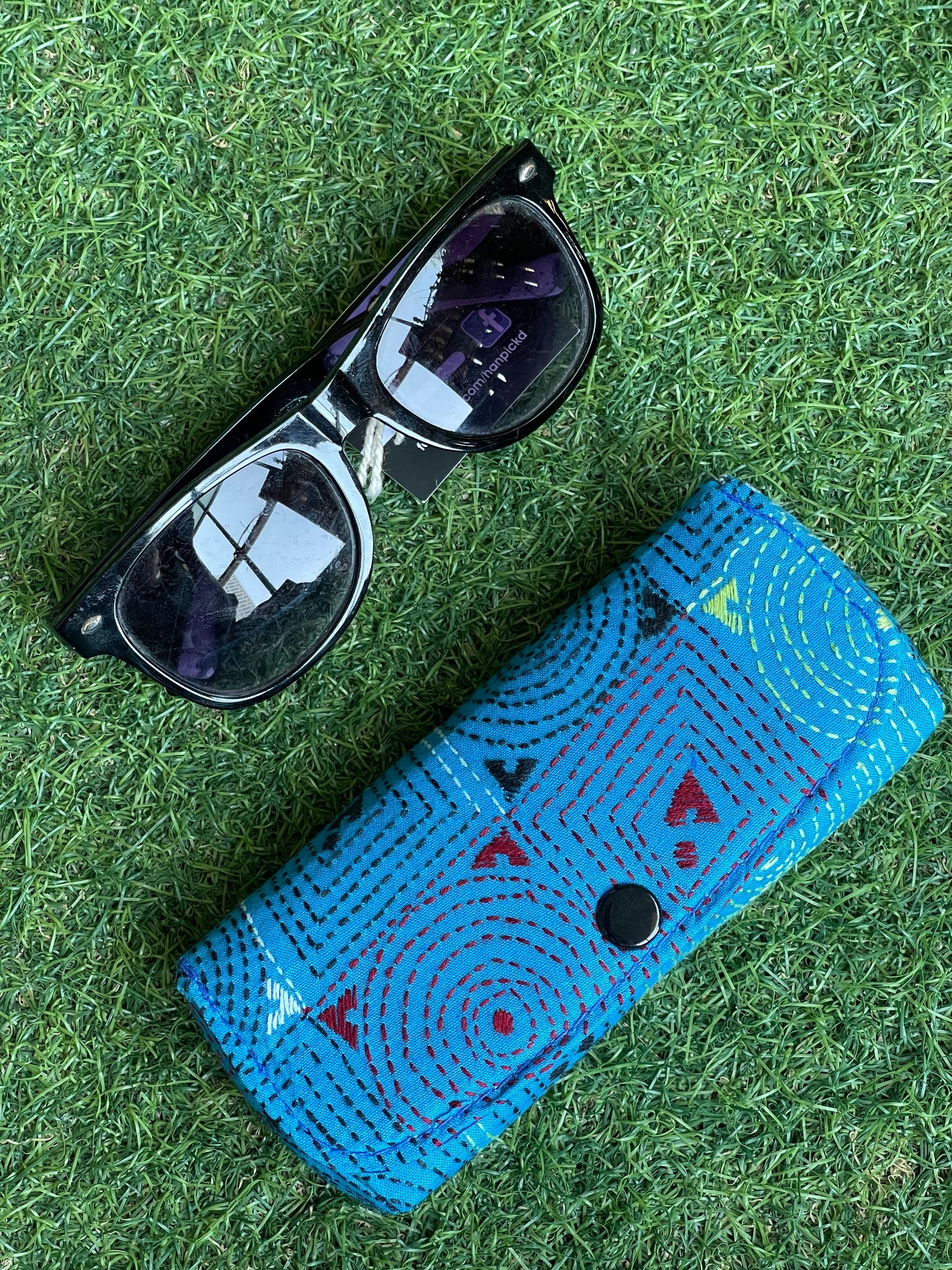 Kantha hand embroidered Spectacles / goggles case