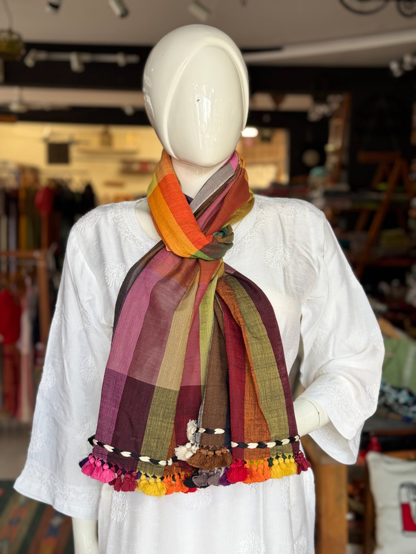 Bhujodi soft cotton handloom stole