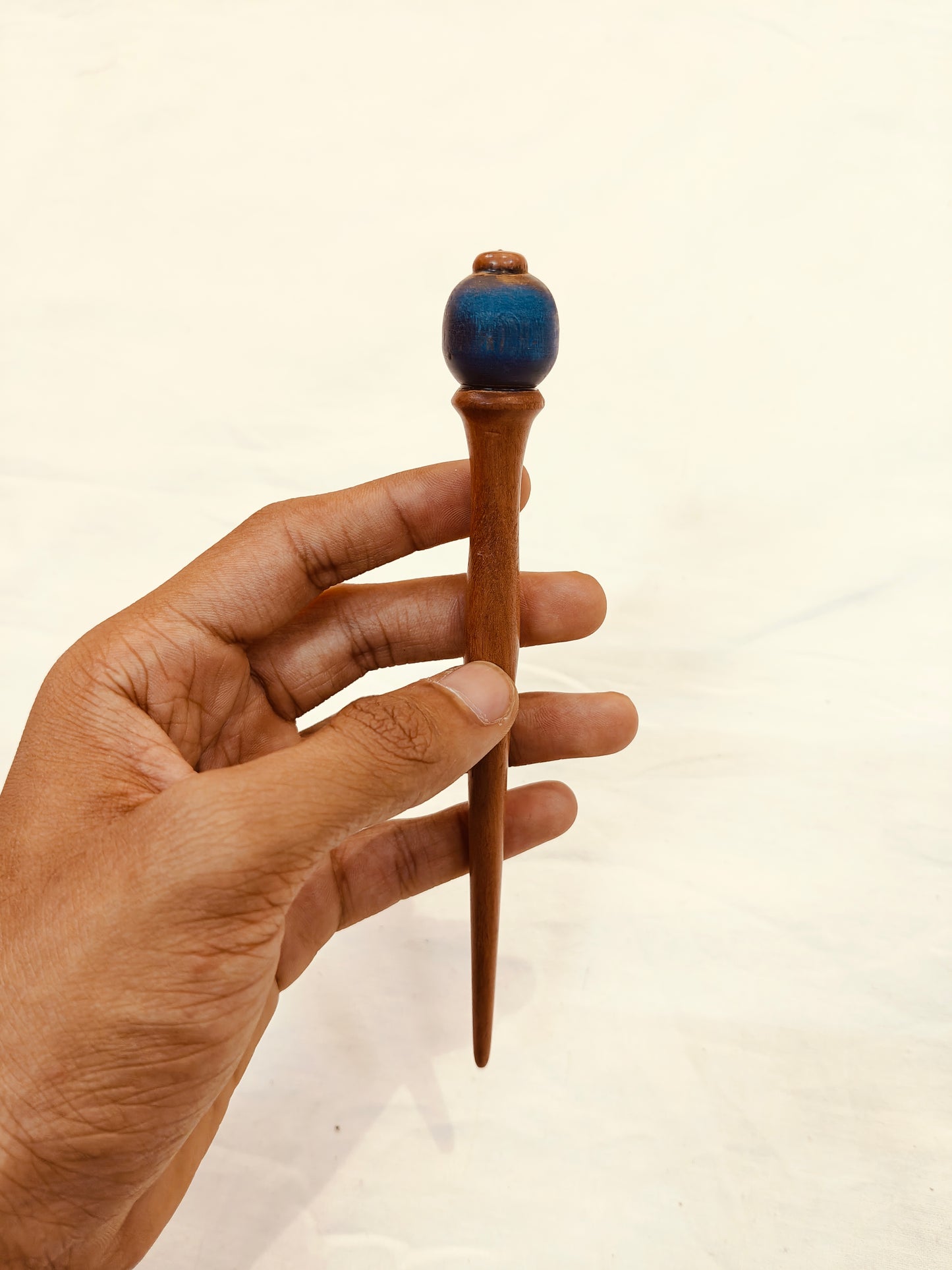 Hair bun pins handcrafted in wood