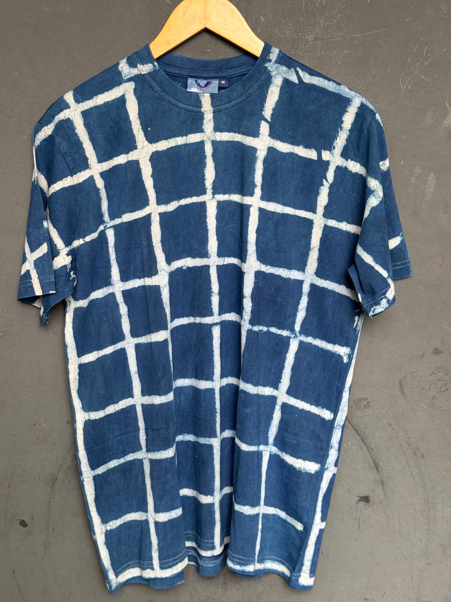 Quirky tees - hand block printed, natural dyed, mens cotton t-shirt