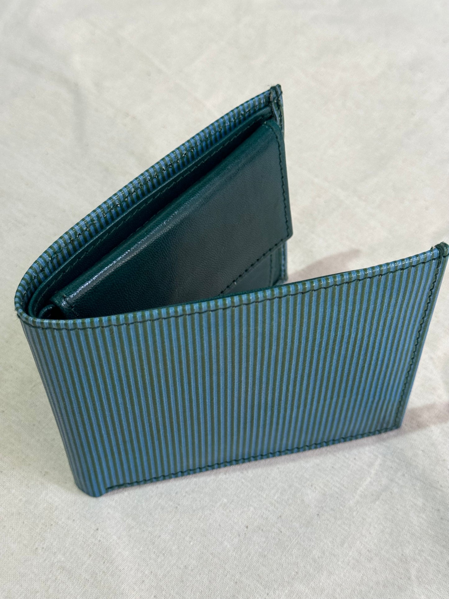 Mens foldable Leather hand crafted wallet