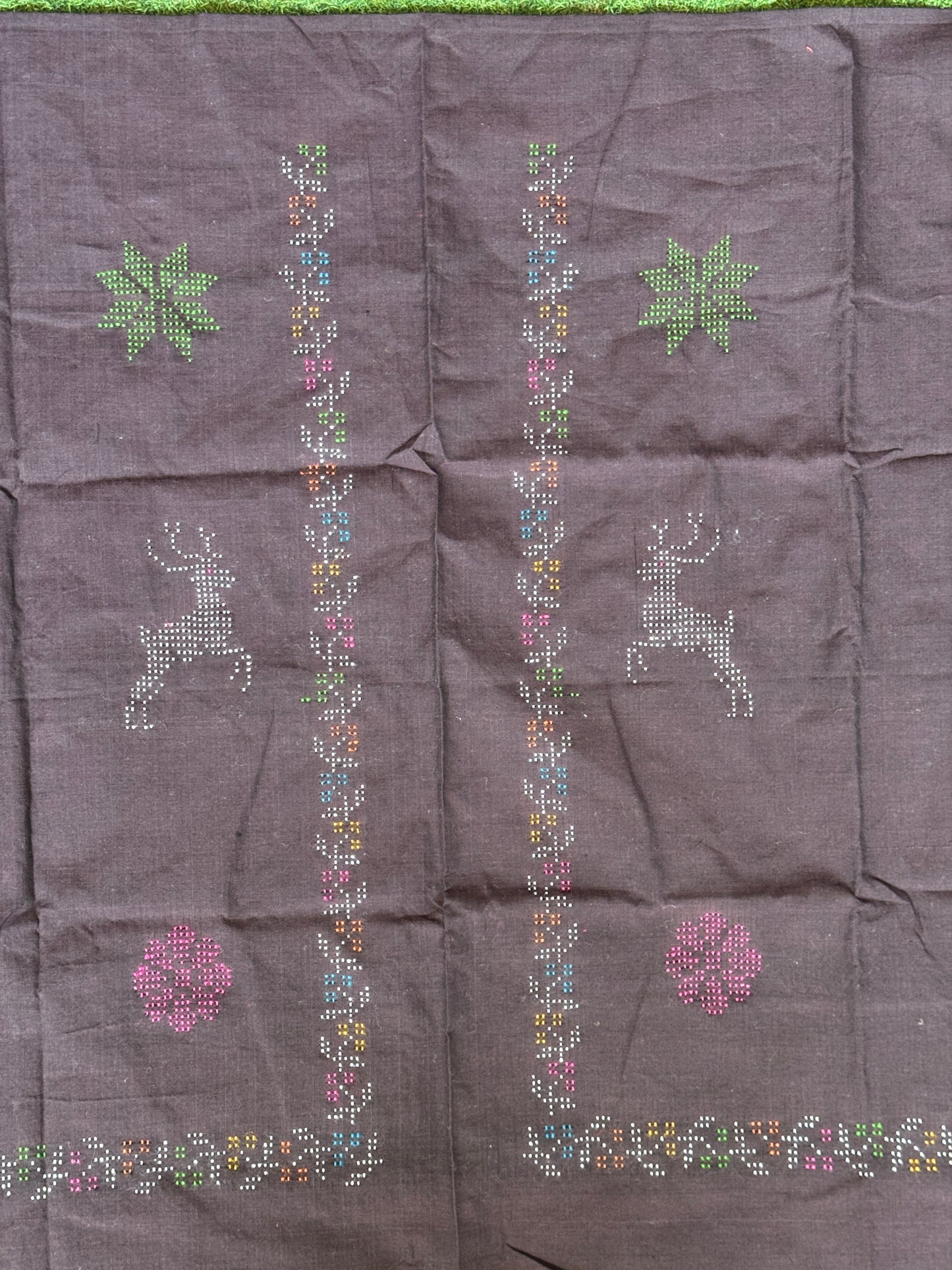 Vest / koti unstitched fabric in Tangaliya handwoven cotton
