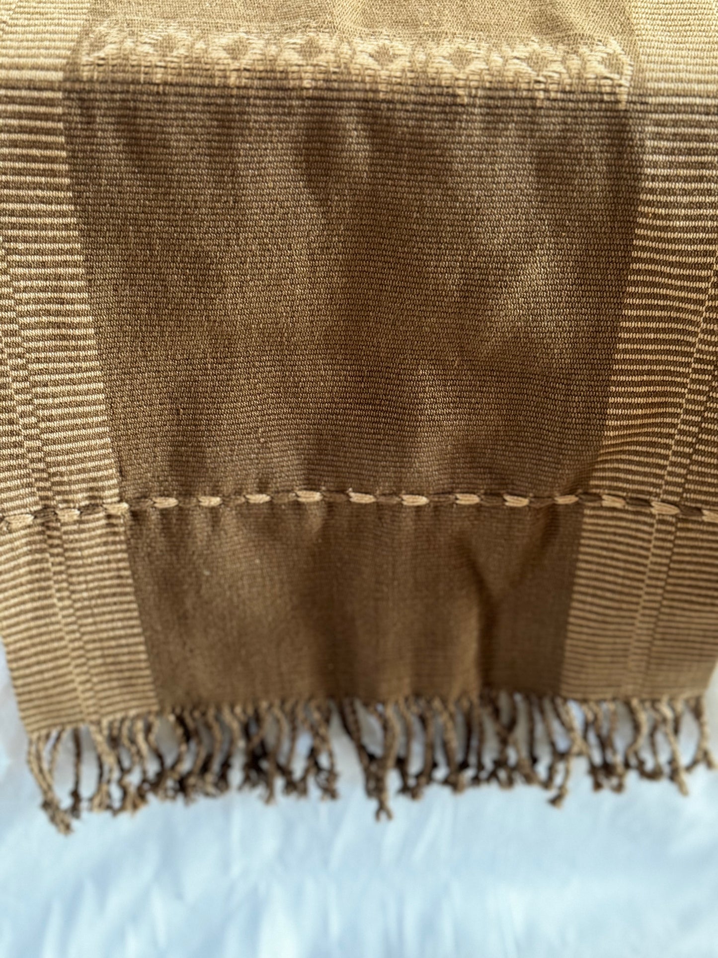 Handwoven thick cotton table runner from the looms of NorthEast India