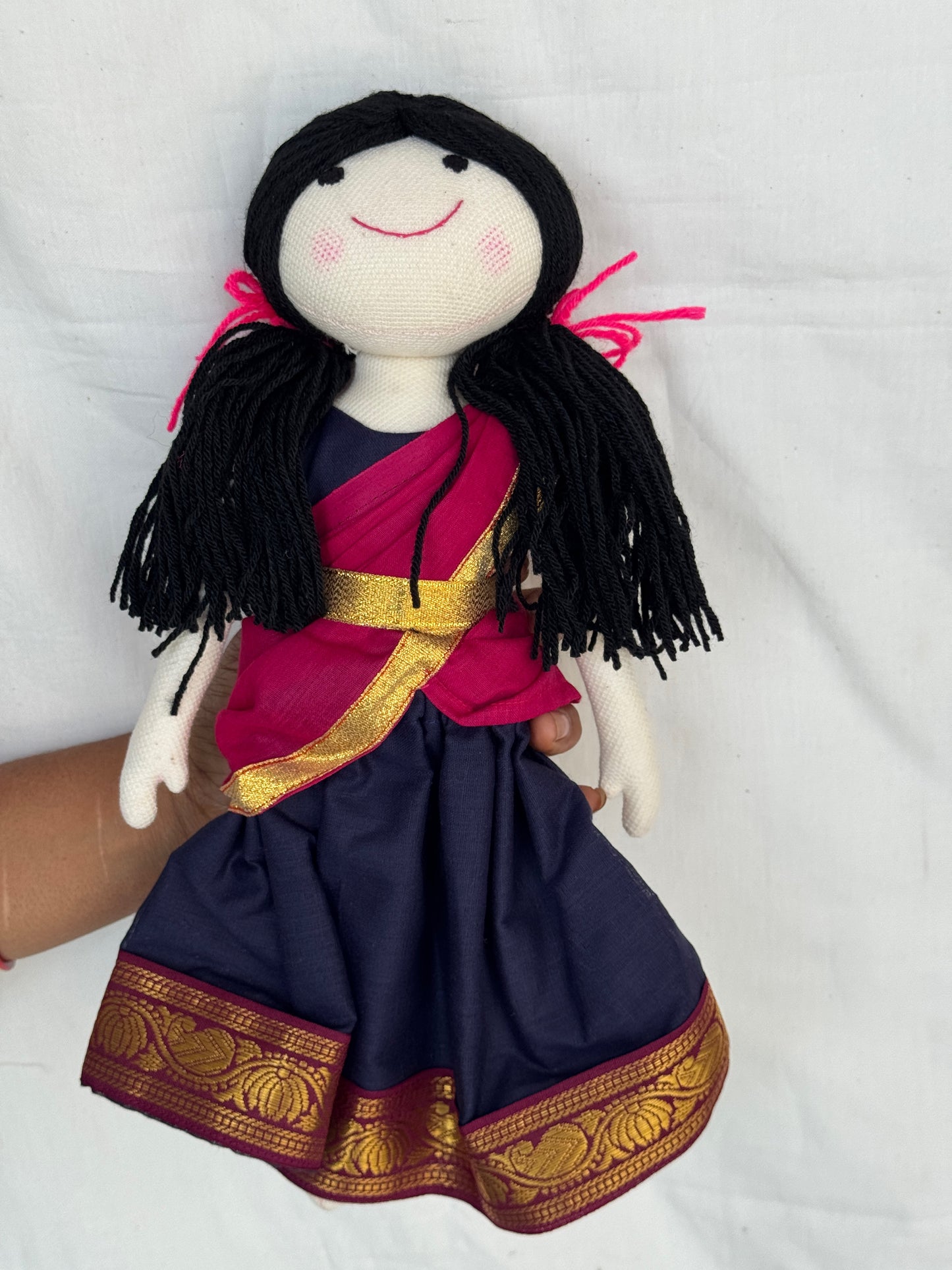 Cuddly handmade cotton desi look soft toys - click to see design options