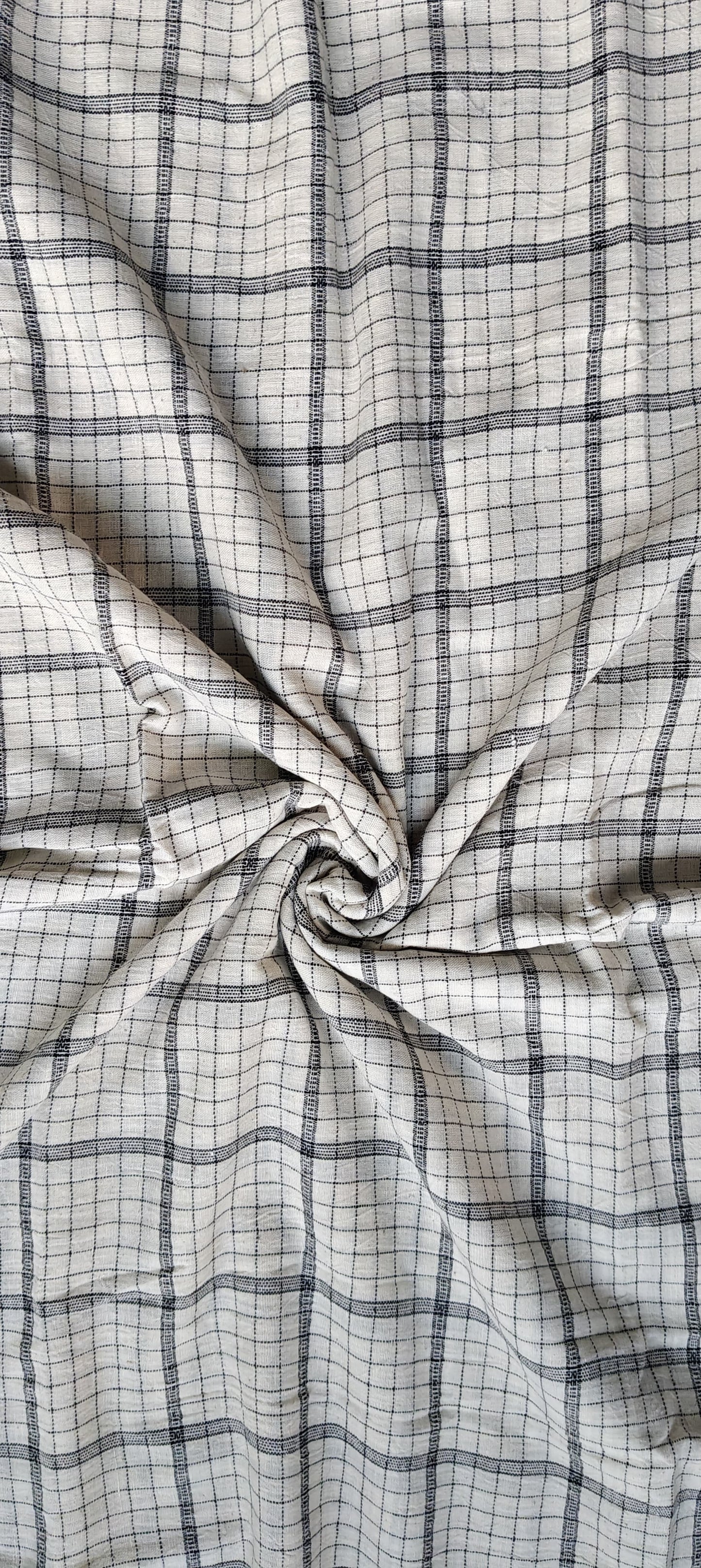 Beautiful Handloom kala cotton fabrics - different designs available