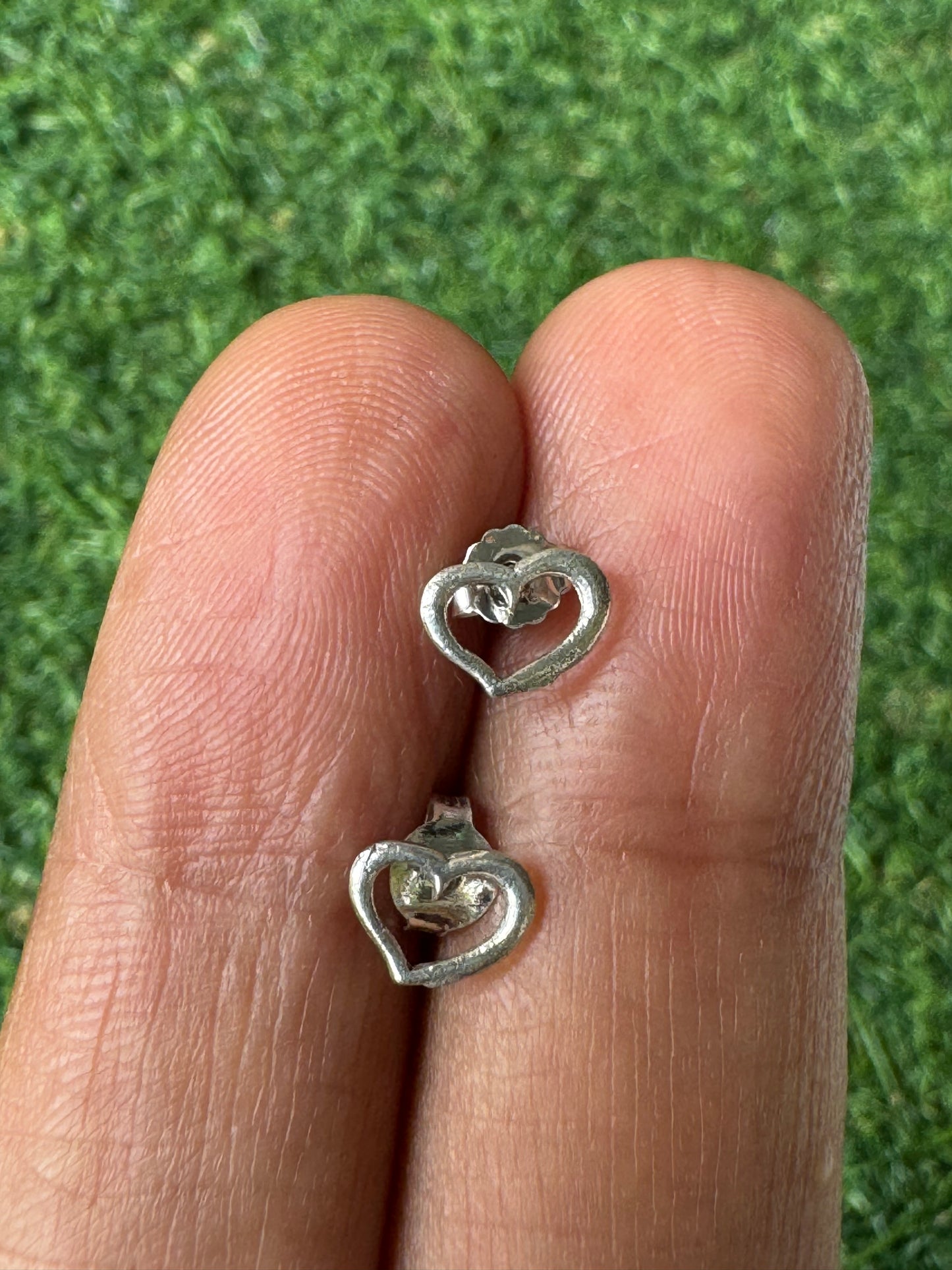 Tiny pure silver studs in cute designs for children