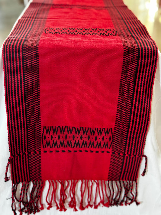 Handwoven thick cotton table runner from the looms of NorthEast India
