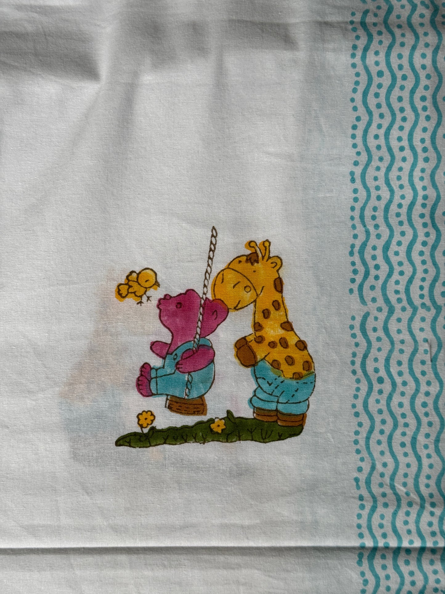 Cute prints single bedsheet & pillow cover in hand block printed pure cotton - multiple designs available