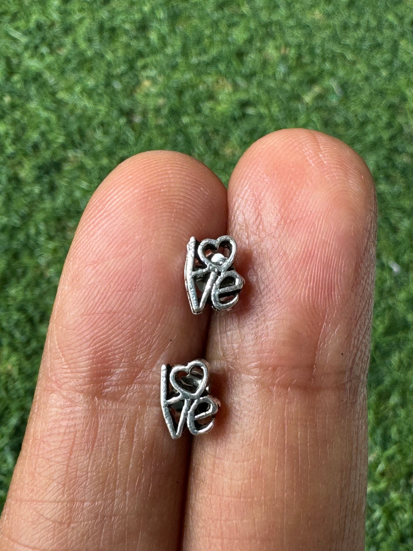 Tiny pure silver studs in cute designs for children