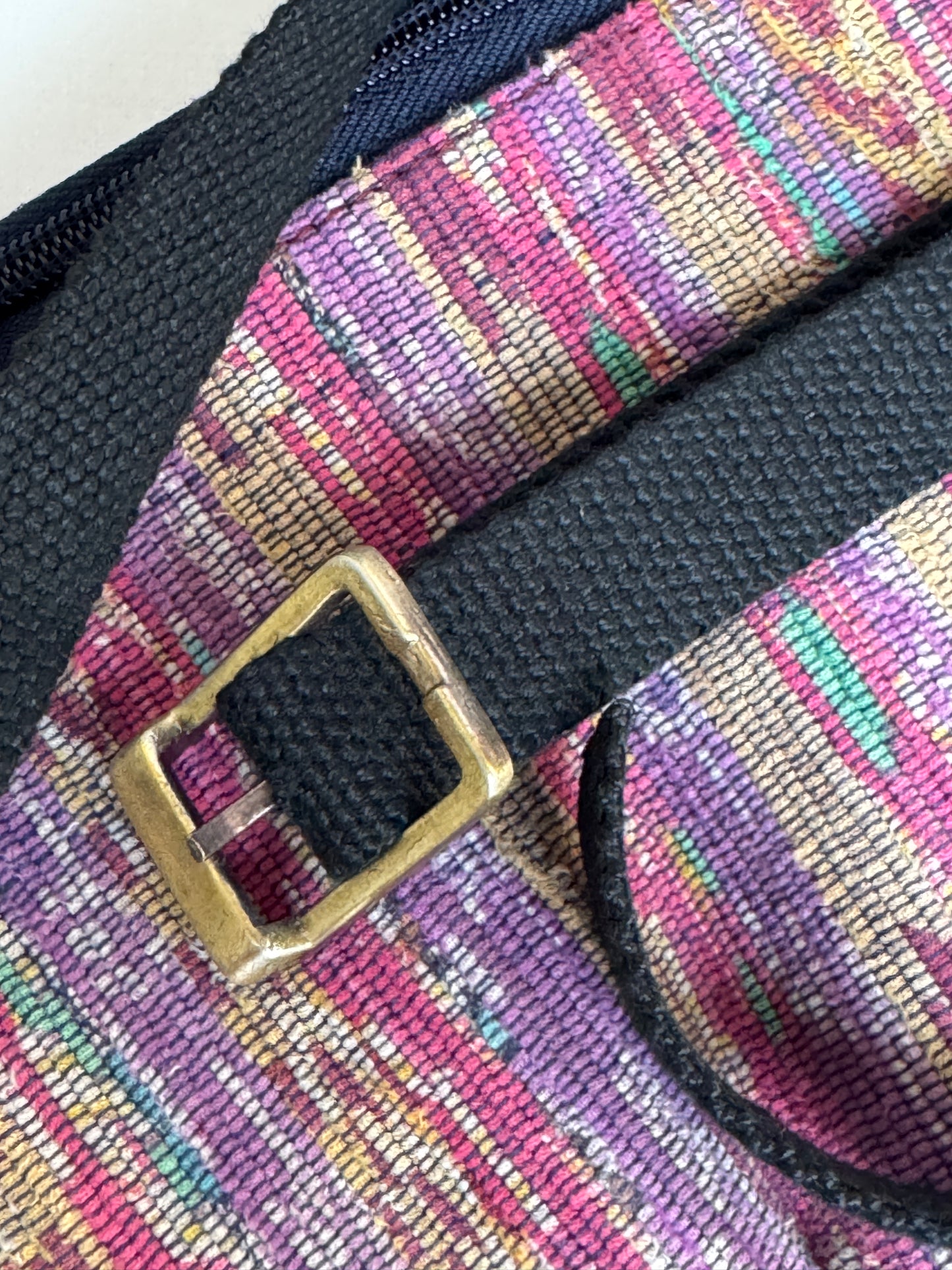 Fanny pouch in handwoven khesh - your travel buddy - multiple colors