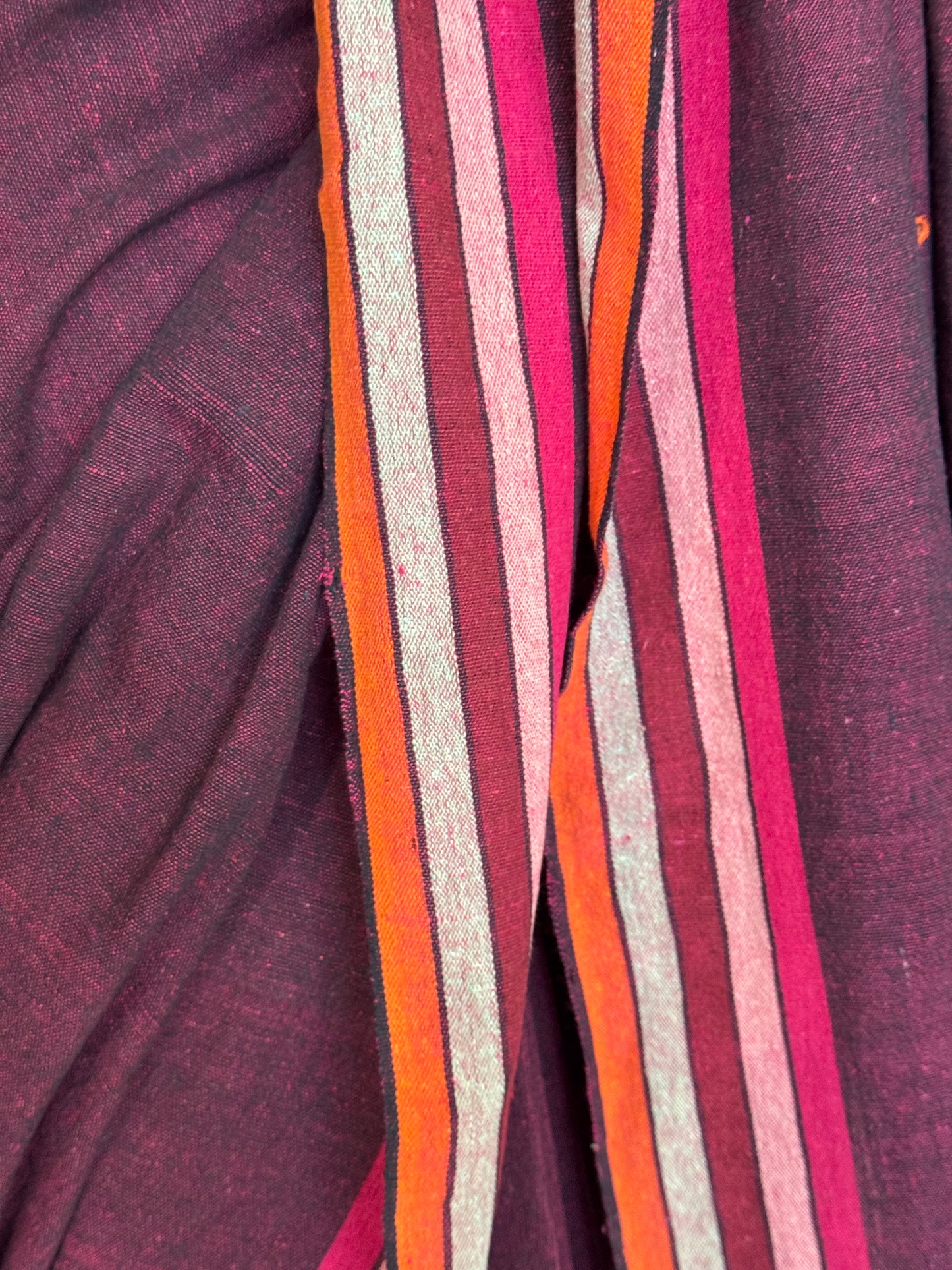 Kala cotton hand woven saree with mirror embroidery on palla and colorful borders - multiple shades available