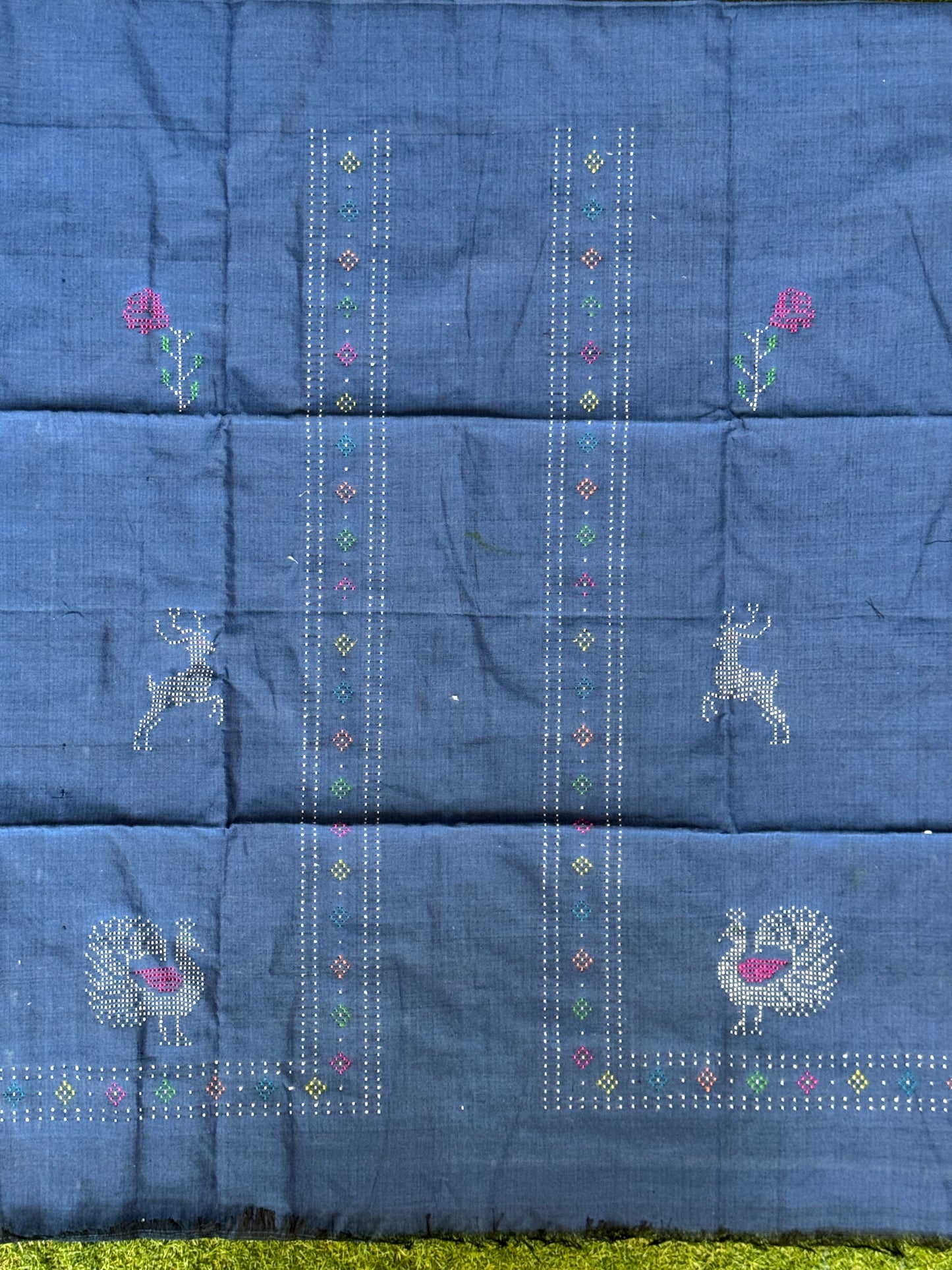 Vest / koti unstitched fabric in Tangaliya handwoven cotton