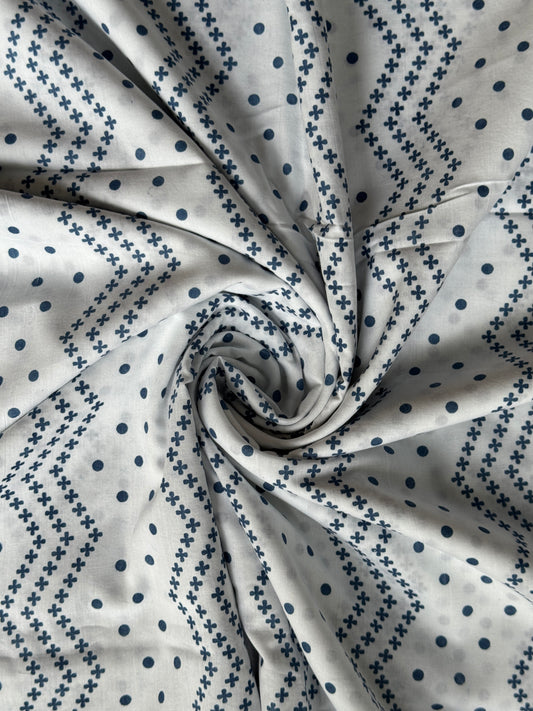 Natural dyed cambric cotton fabric - design options available