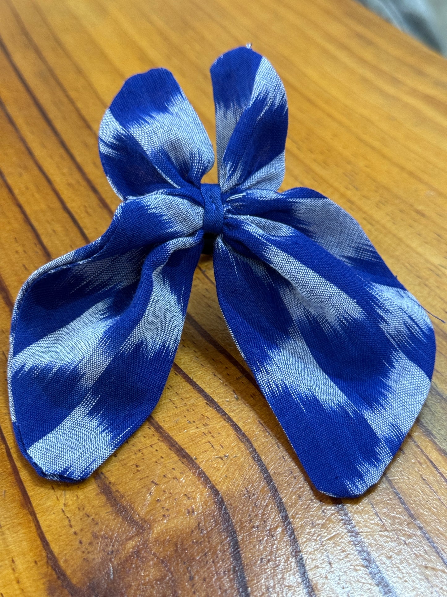 Hand crafted hair elastic rubber band upcycled from fabric scraps