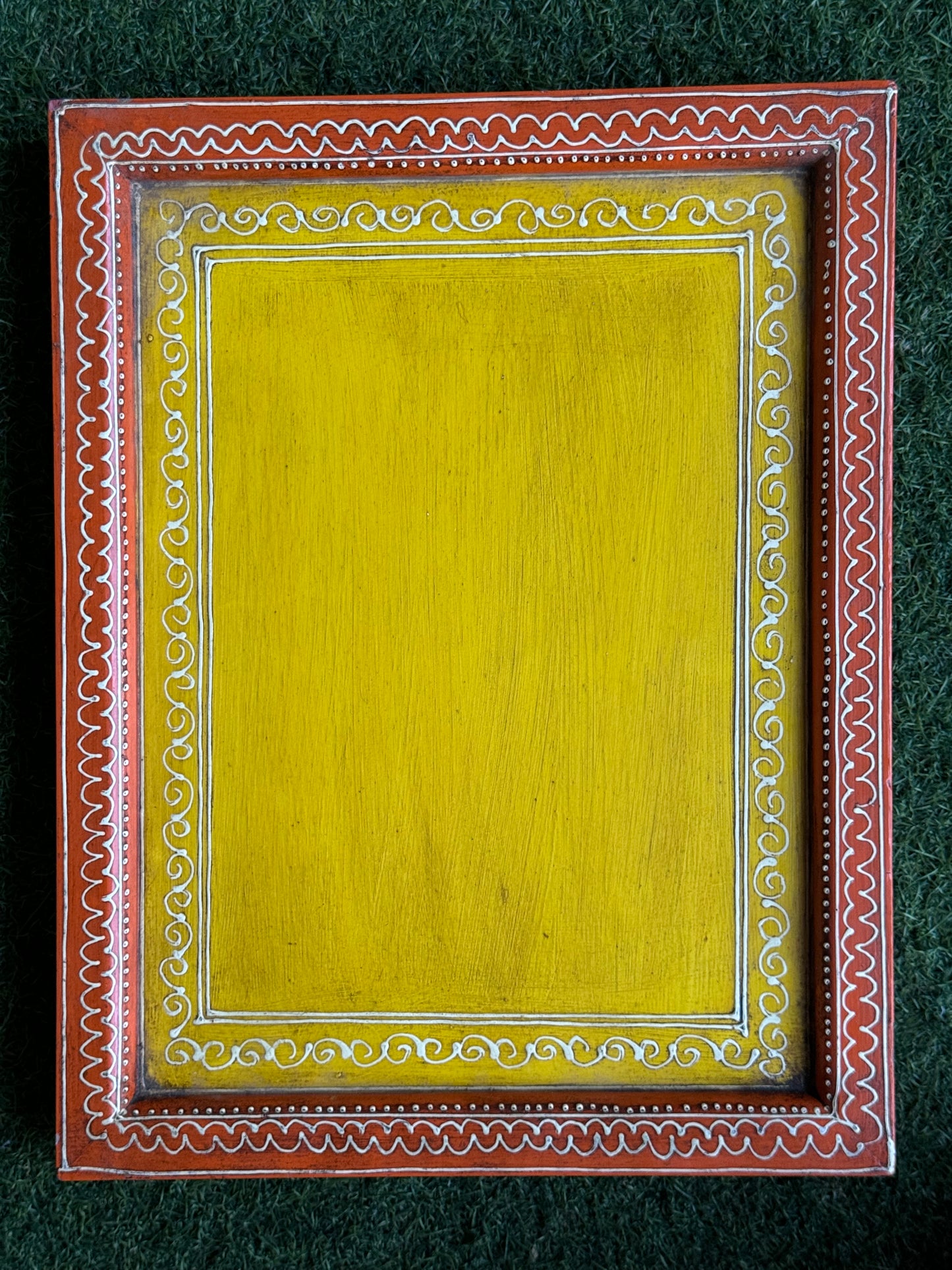 Wooden vintage look hand crafted wall frame