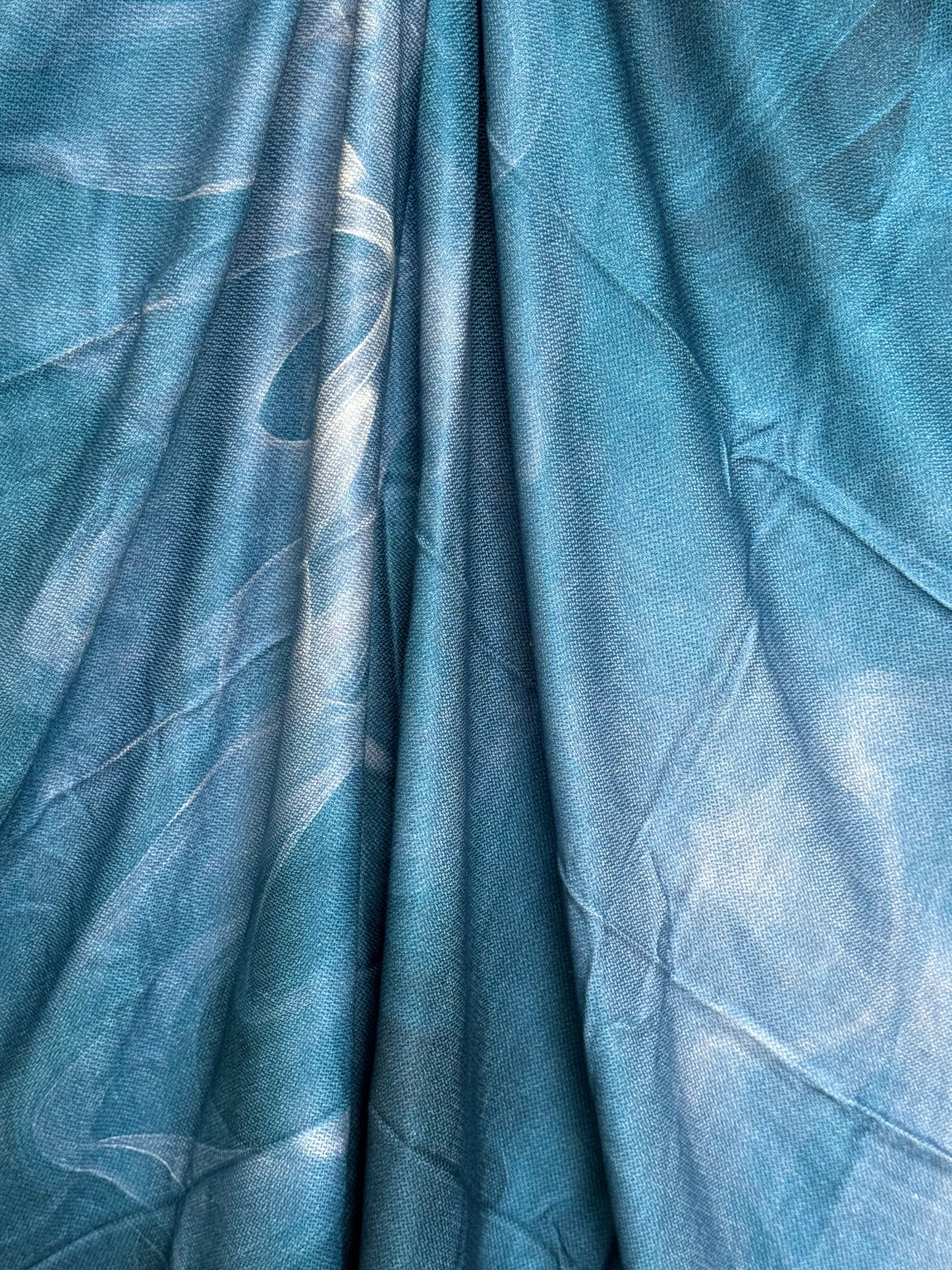 Blue soft and absorbent Bamboo bath towel