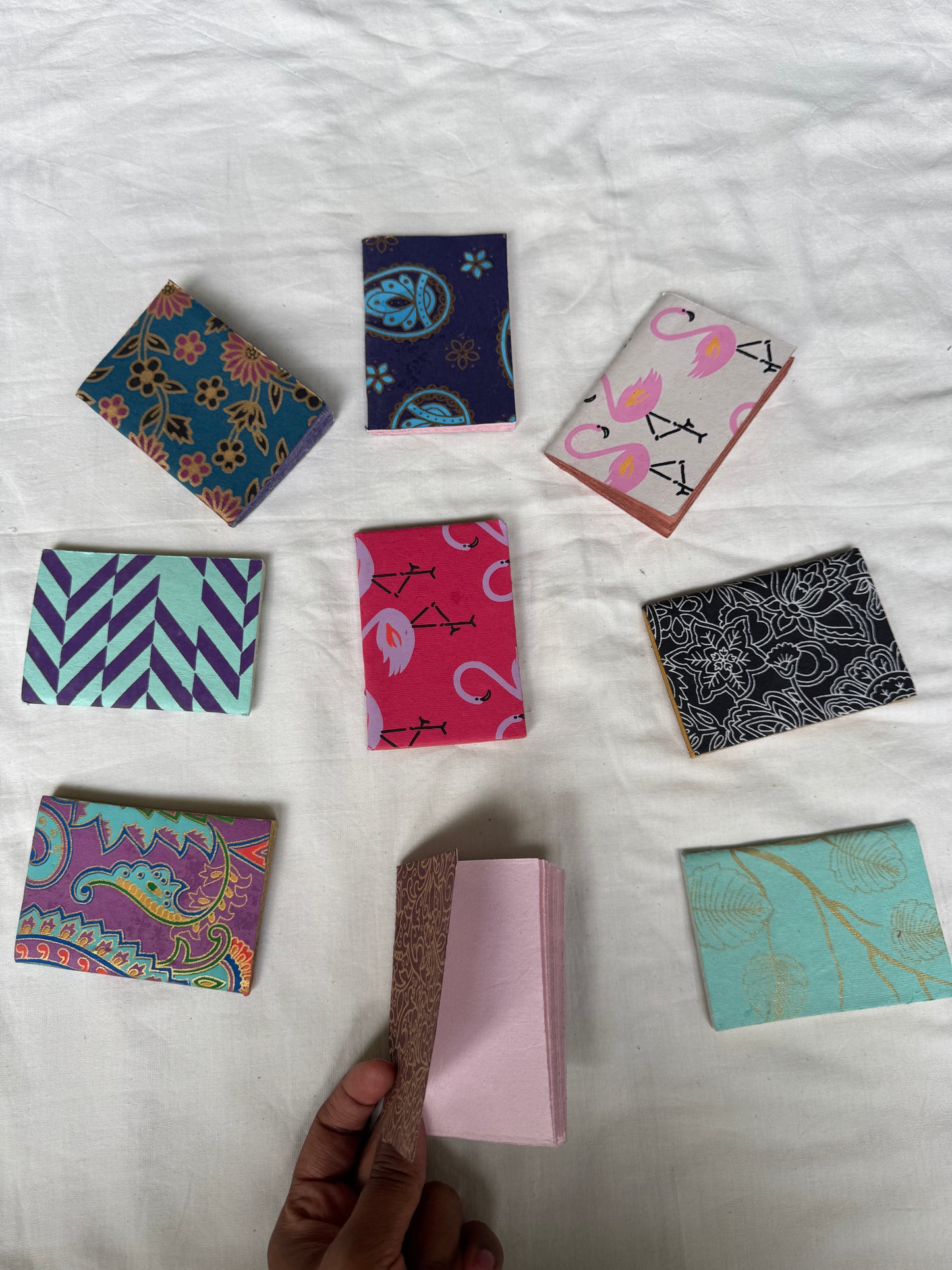 Pocket diary - small hand made paper notebook