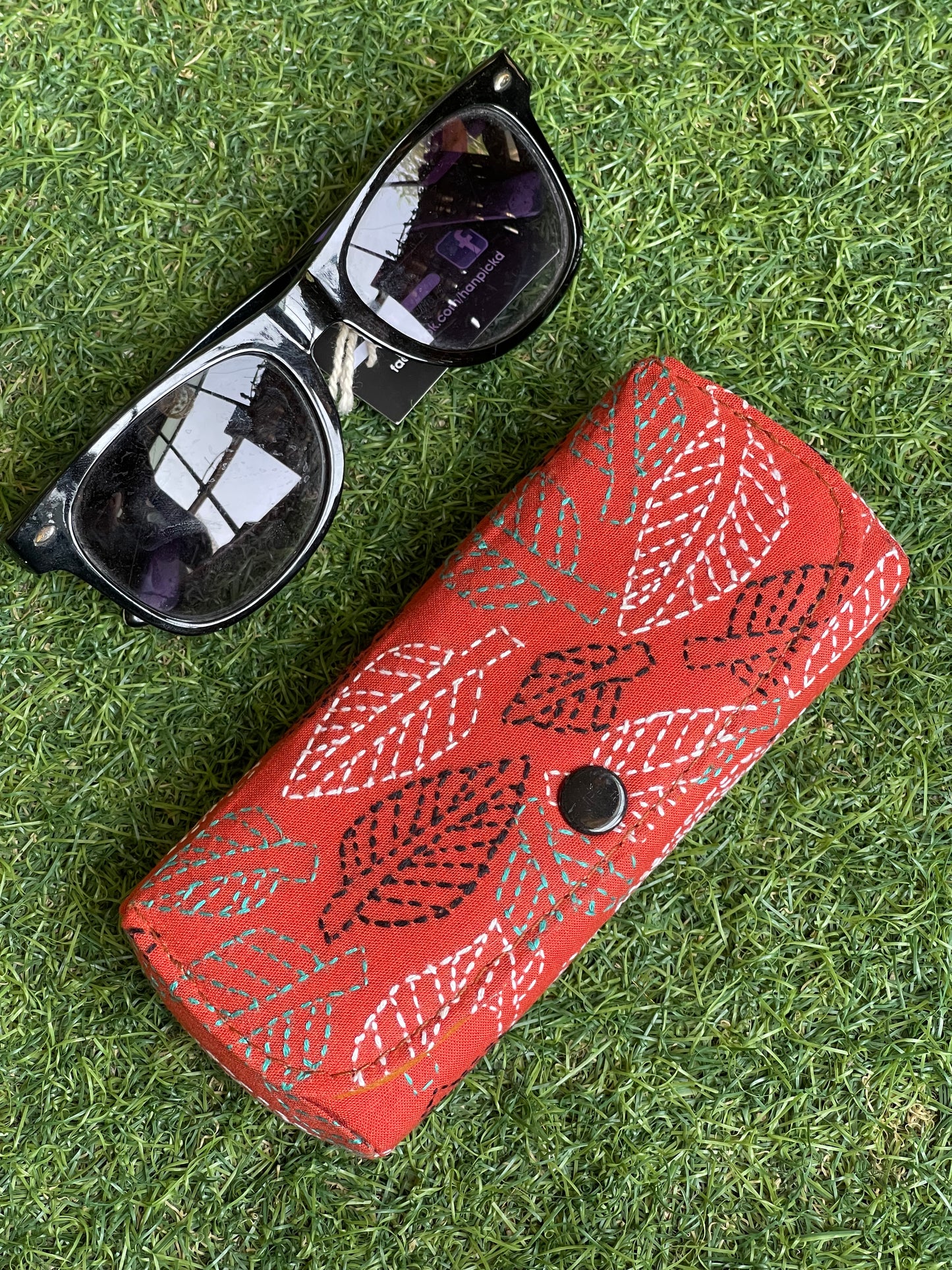 Kantha hand embroidered Spectacles / goggles case