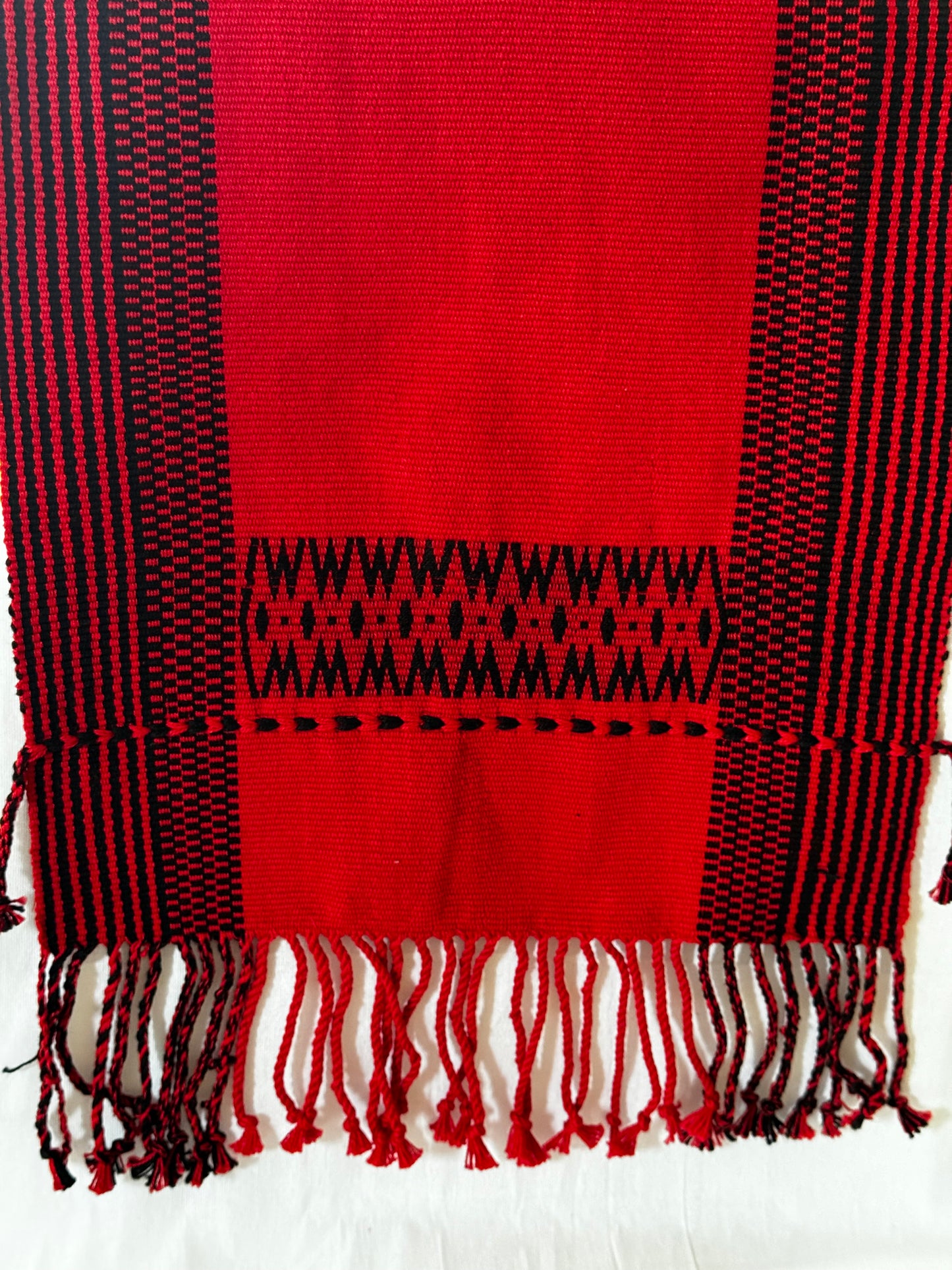 Handwoven thick cotton table runner from the looms of NorthEast India