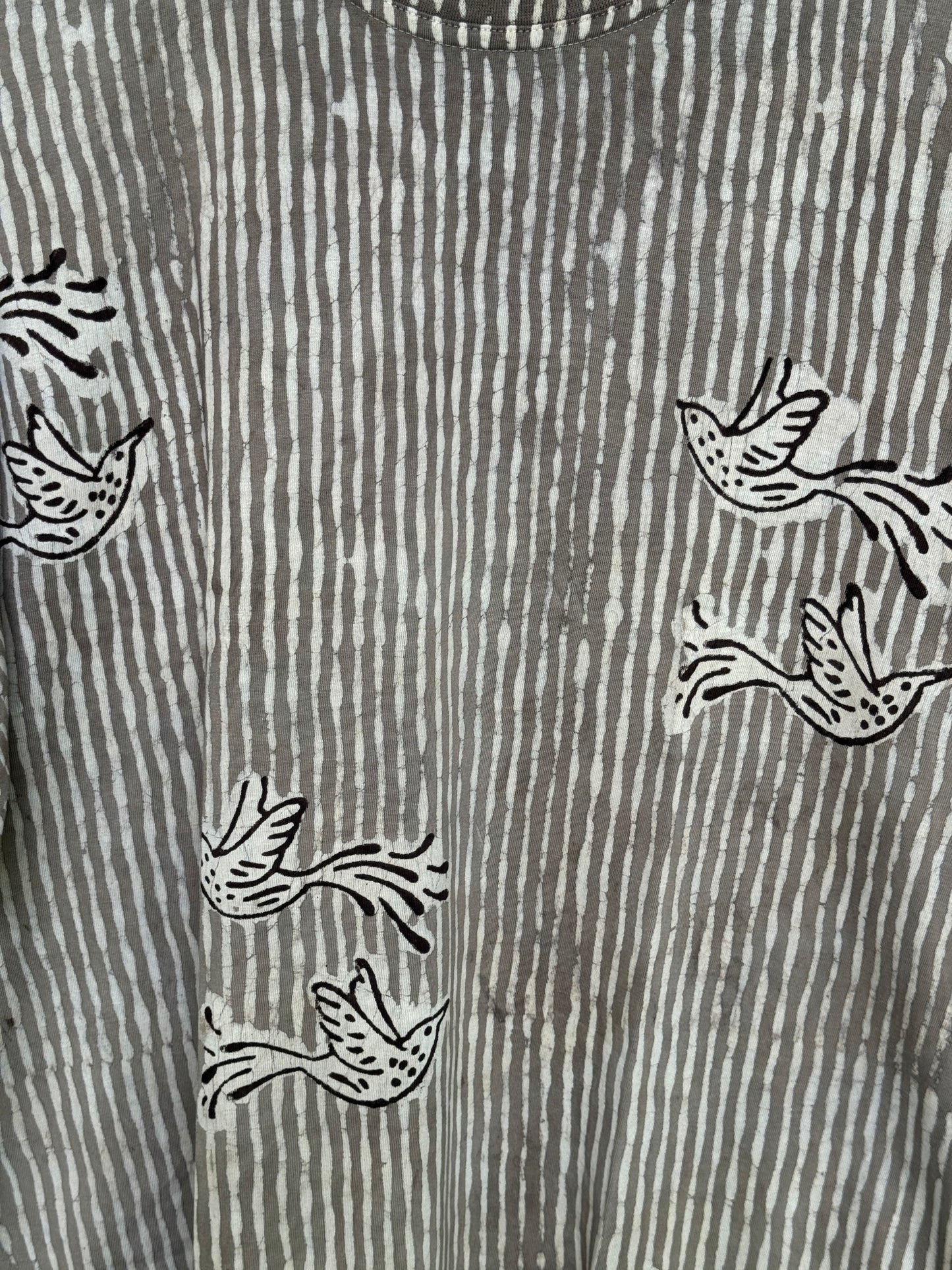 Quirky tees - hand block printed, natural dyed, mens cotton t-shirt
