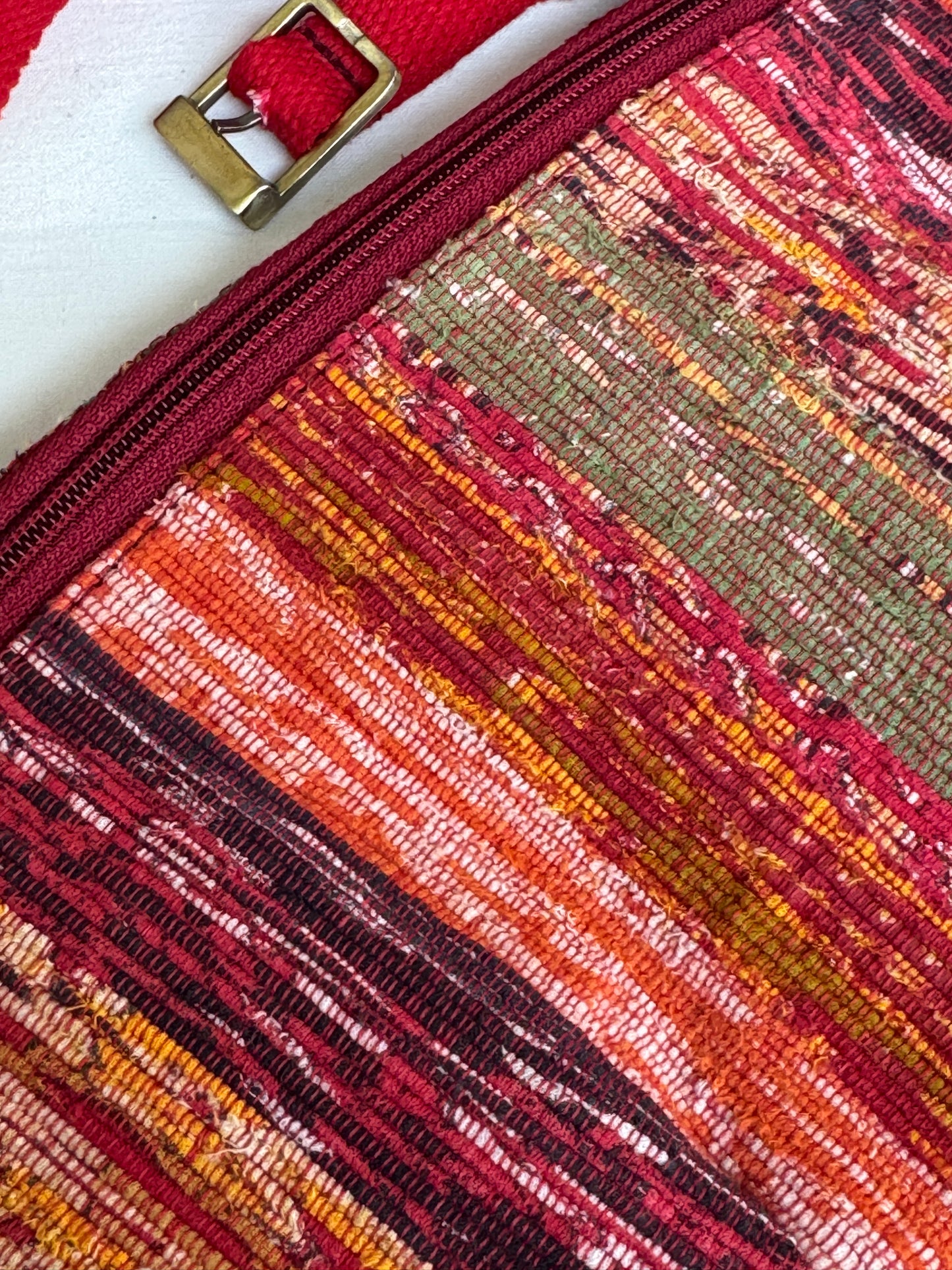 Fanny pouch in handwoven khesh - your travel buddy - multiple colors