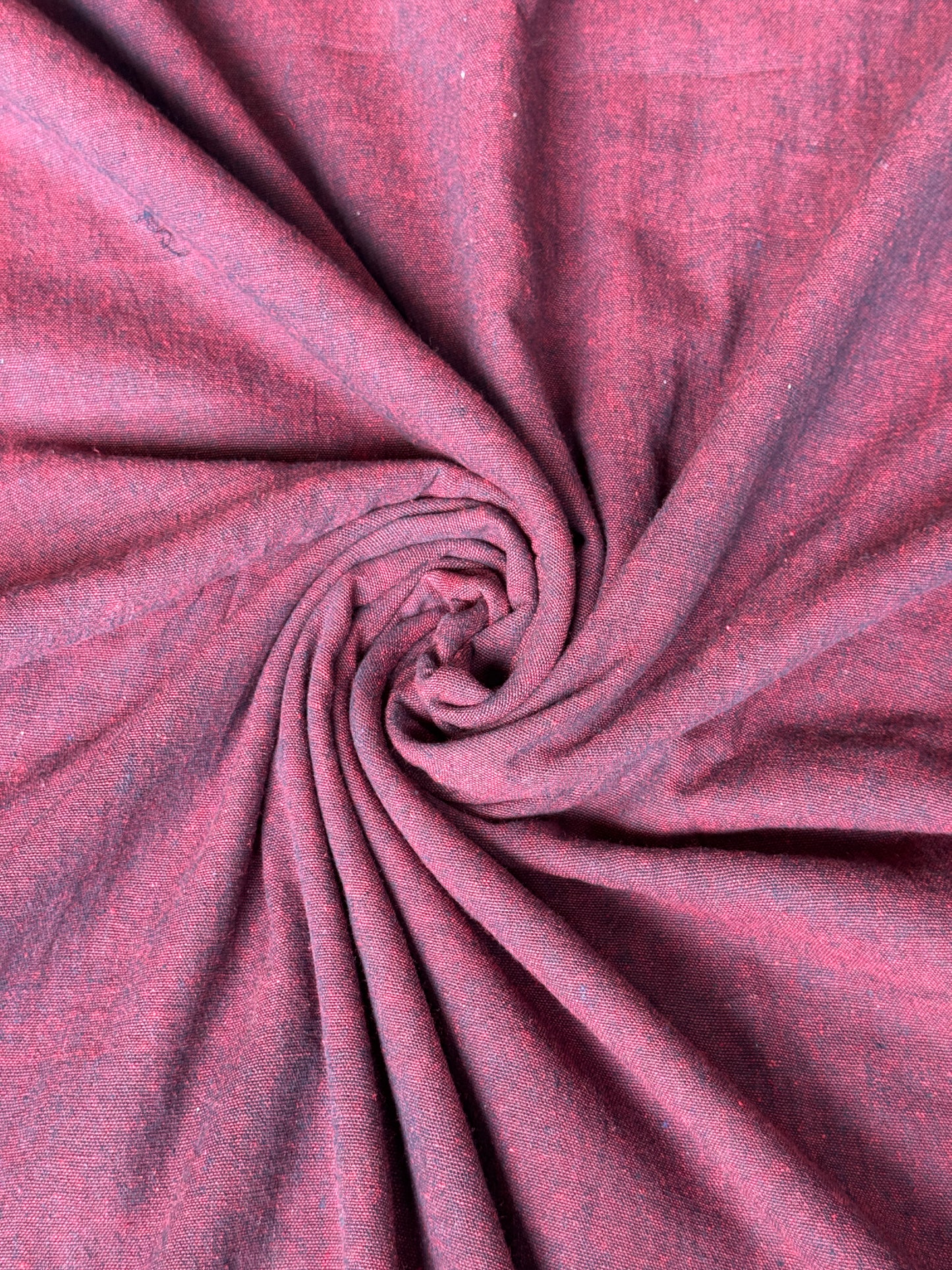 Plain Handloom kala cotton fabric with colorful stripes borders - different shades available