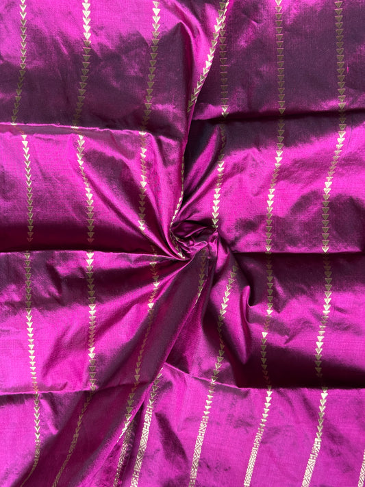 Pure silk handwoven unstitched blouse piece - multiple designs available