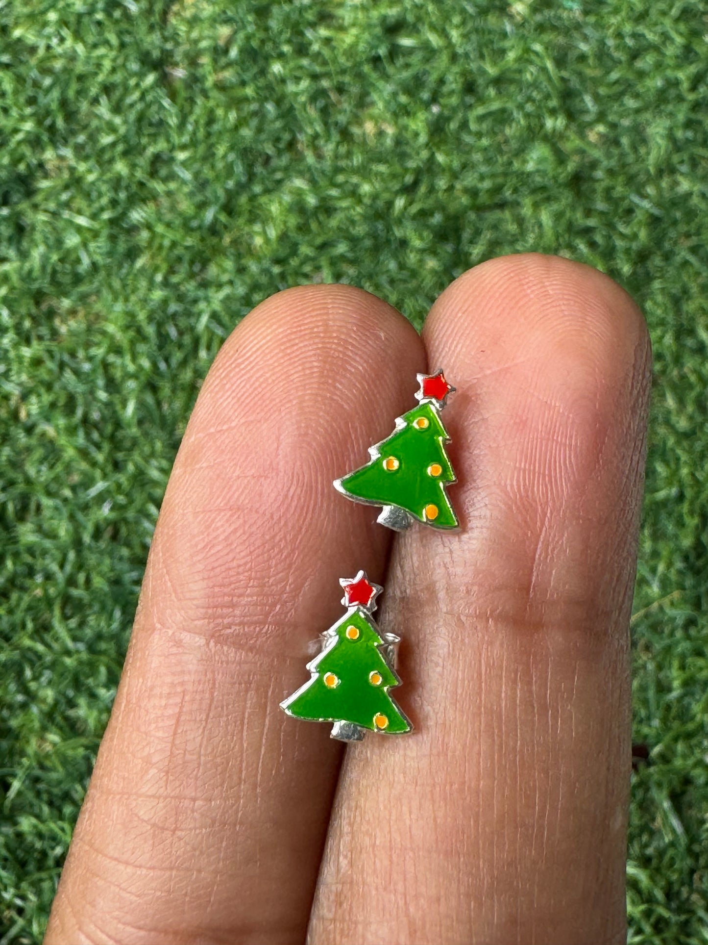 Tiny pure silver studs in cute designs for children