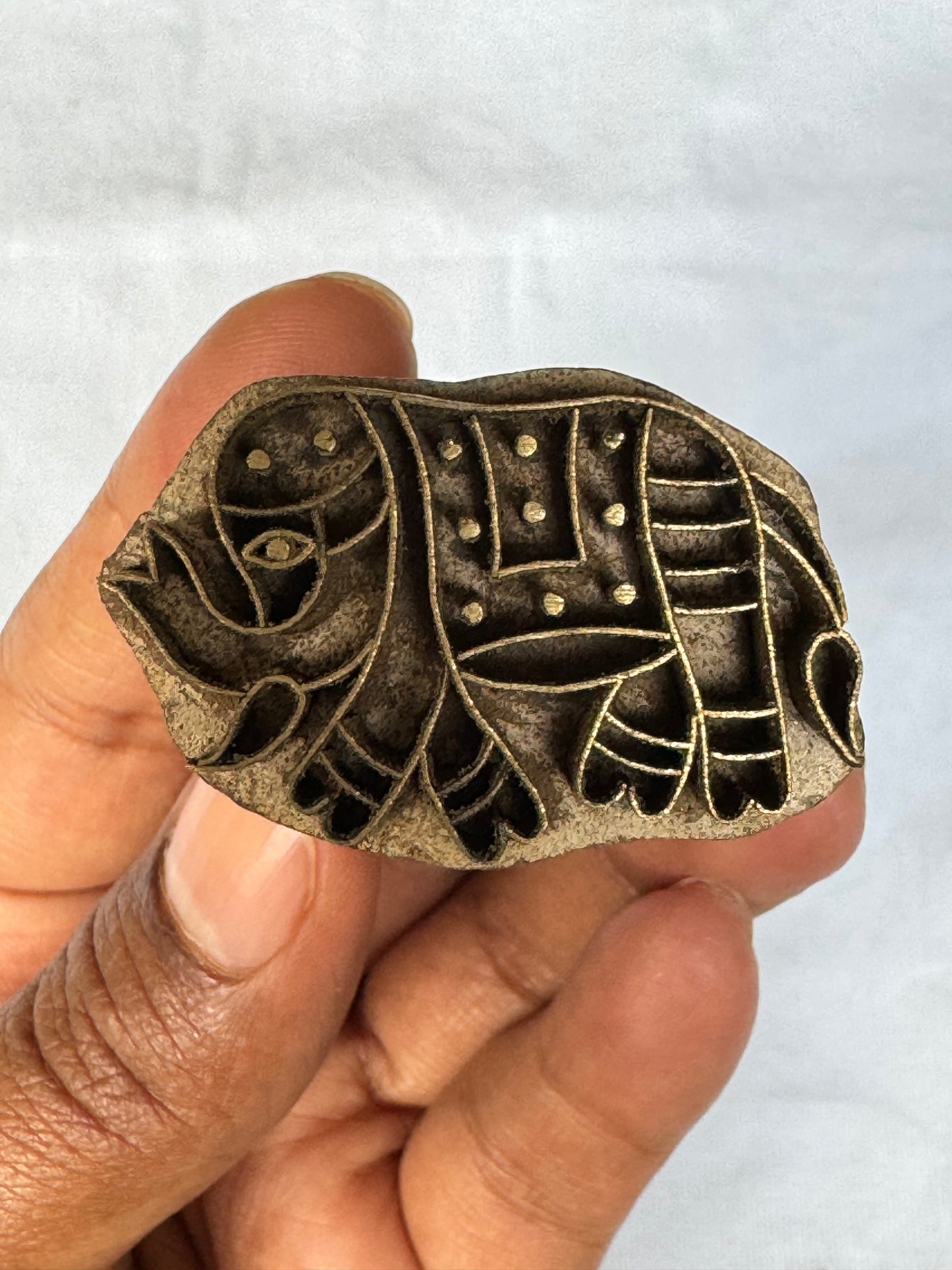 Cute brass blocks for printing and decor