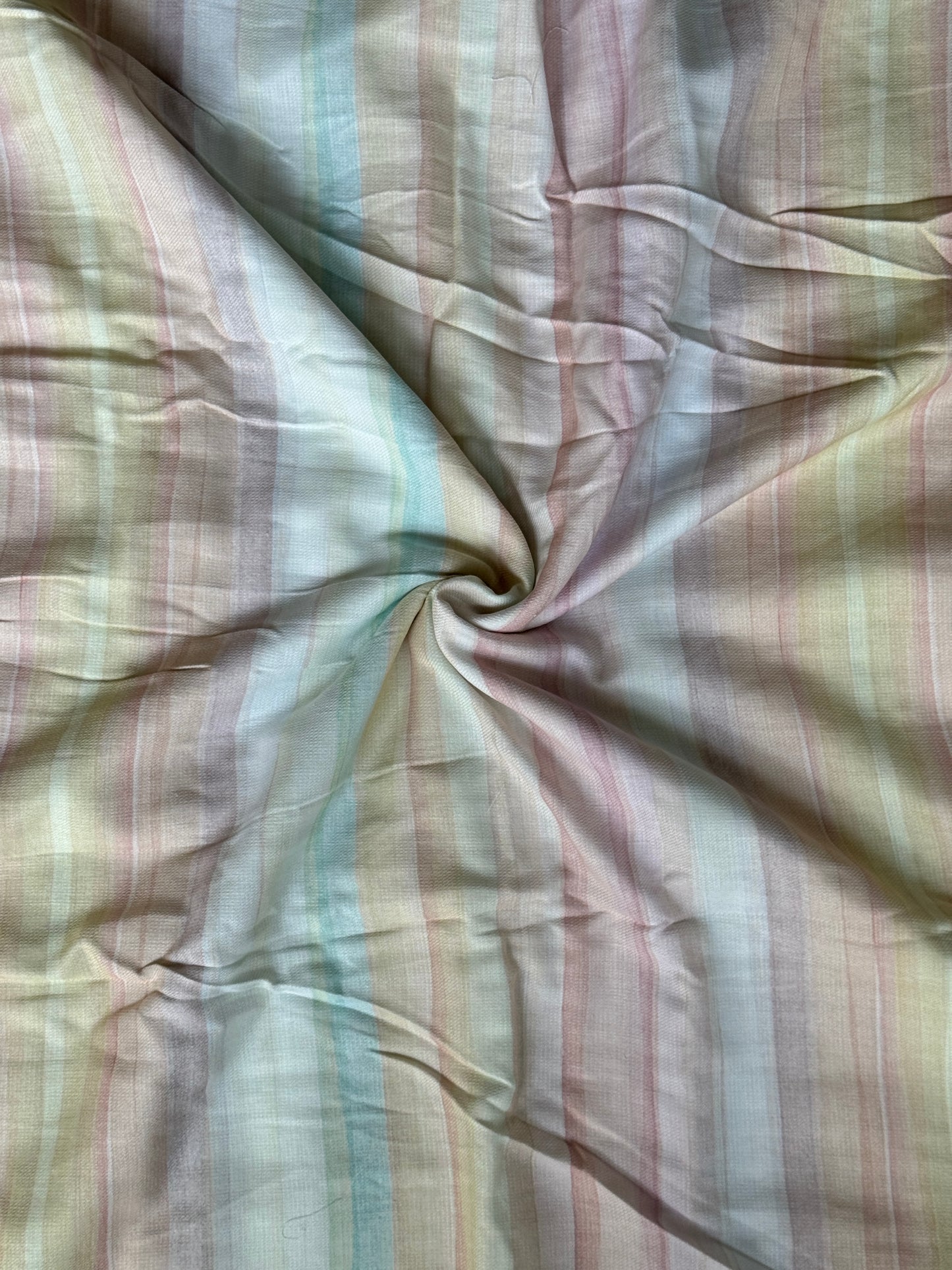 Digital printed cotton handwoven textured fabric