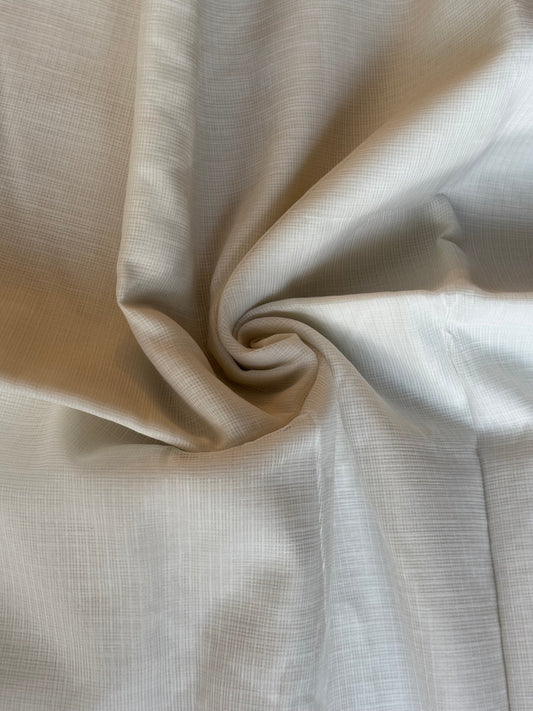 White pure cotton light and soft kota fabric
