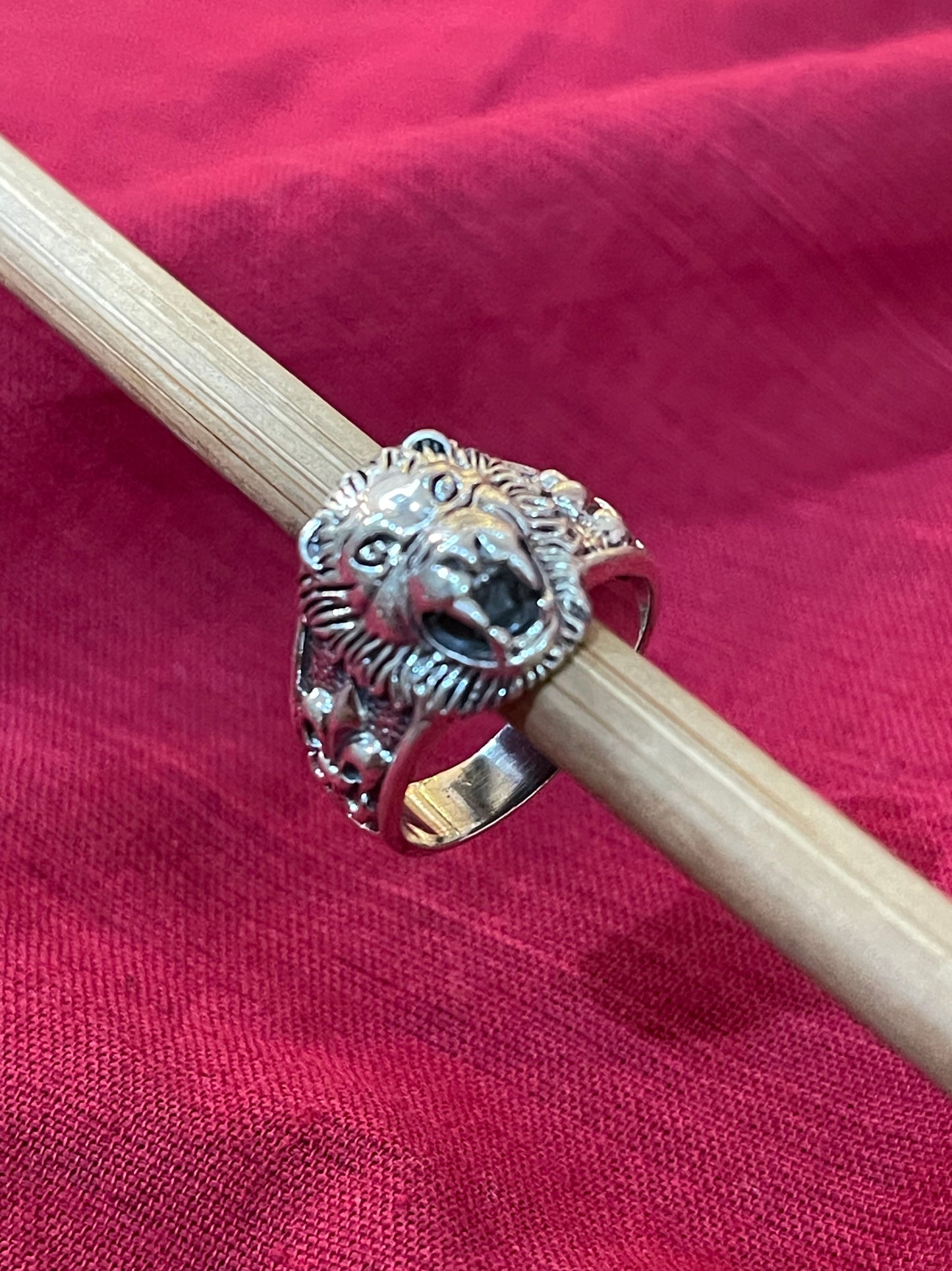 Tiger face 92.5 sterling silver finger ring for men