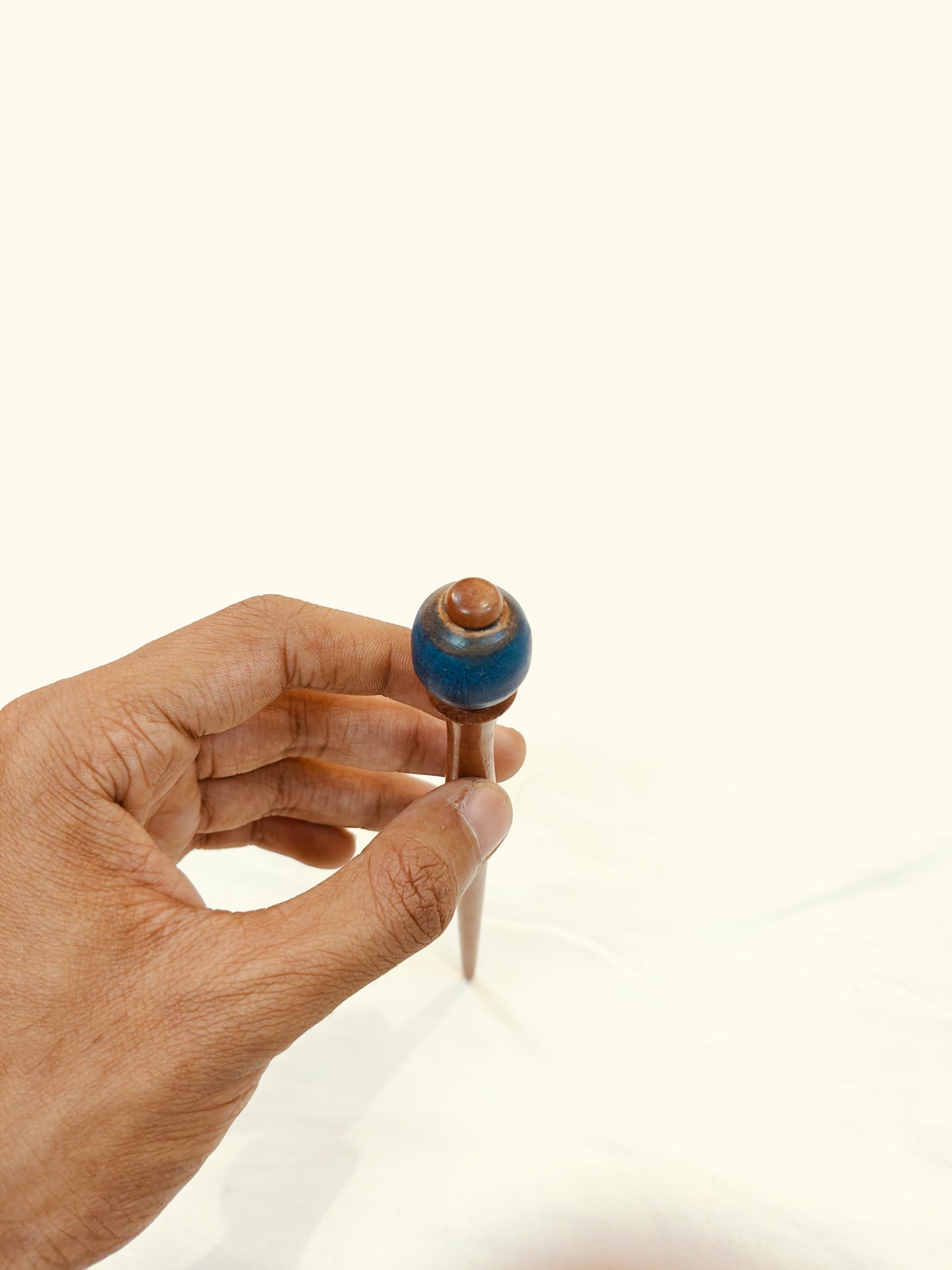 Hair bun pins handcrafted in wood