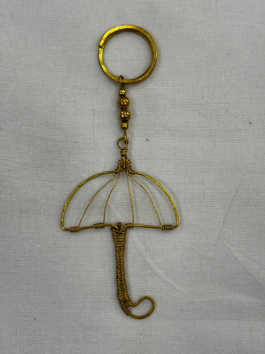 Quirky Brass key ring - handcrafted