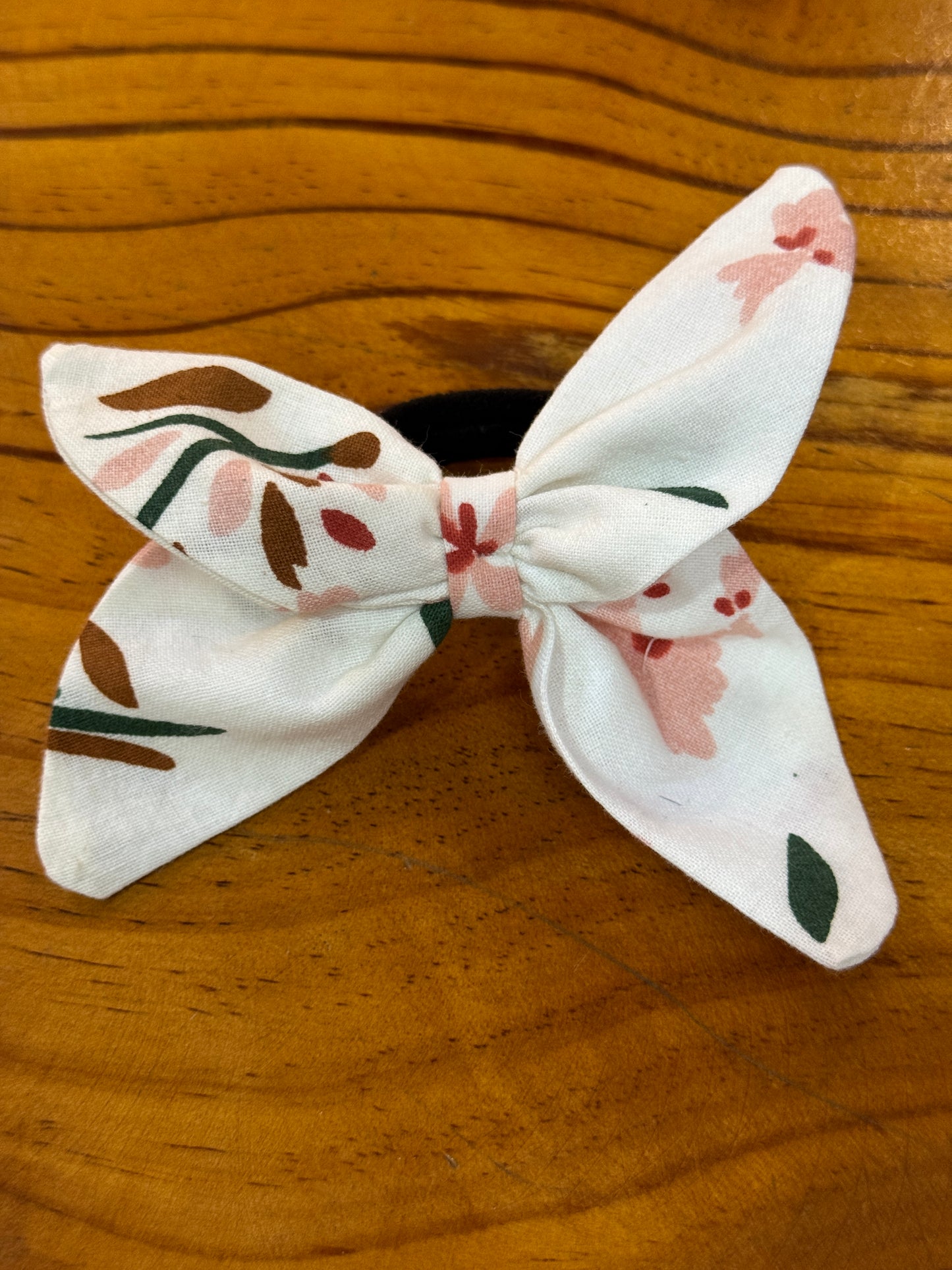 Hand crafted hair elastic rubber band upcycled from fabric scraps