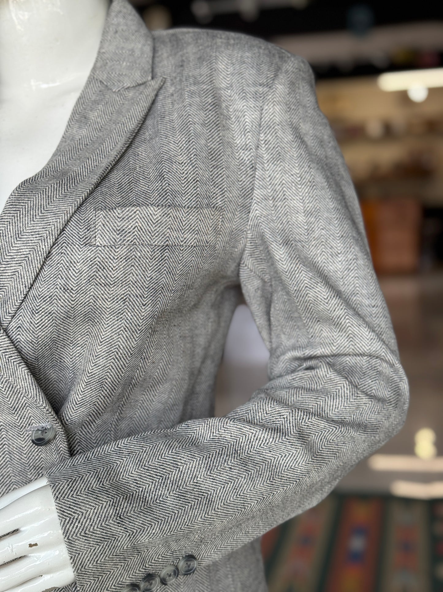 Blazer dress in hand woven kala cotton - officer power dressing for women