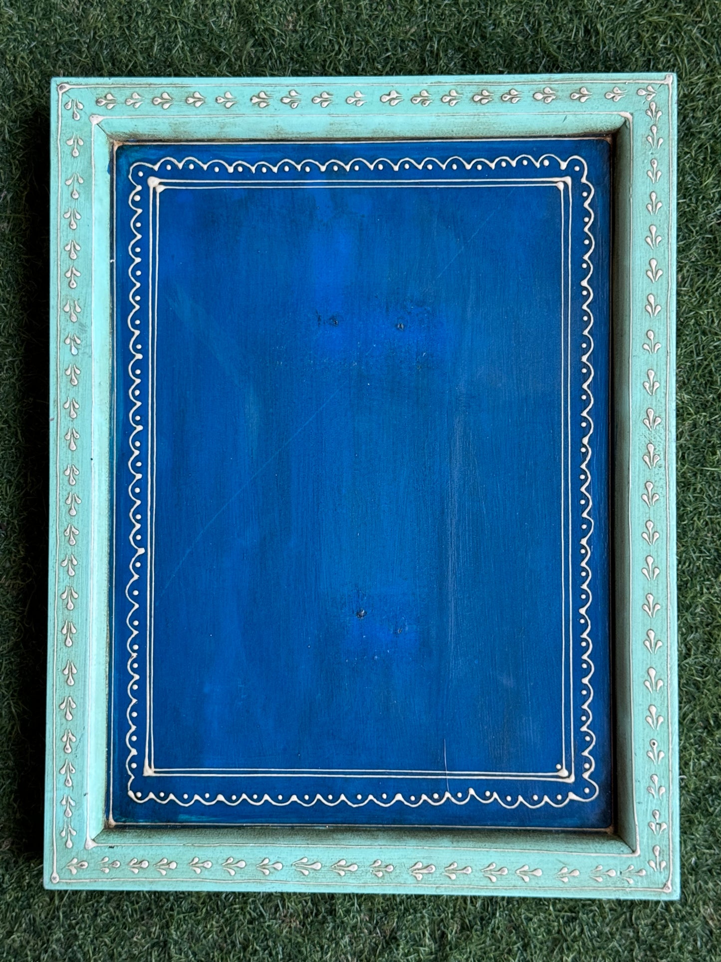 Wooden vintage look hand crafted wall frame