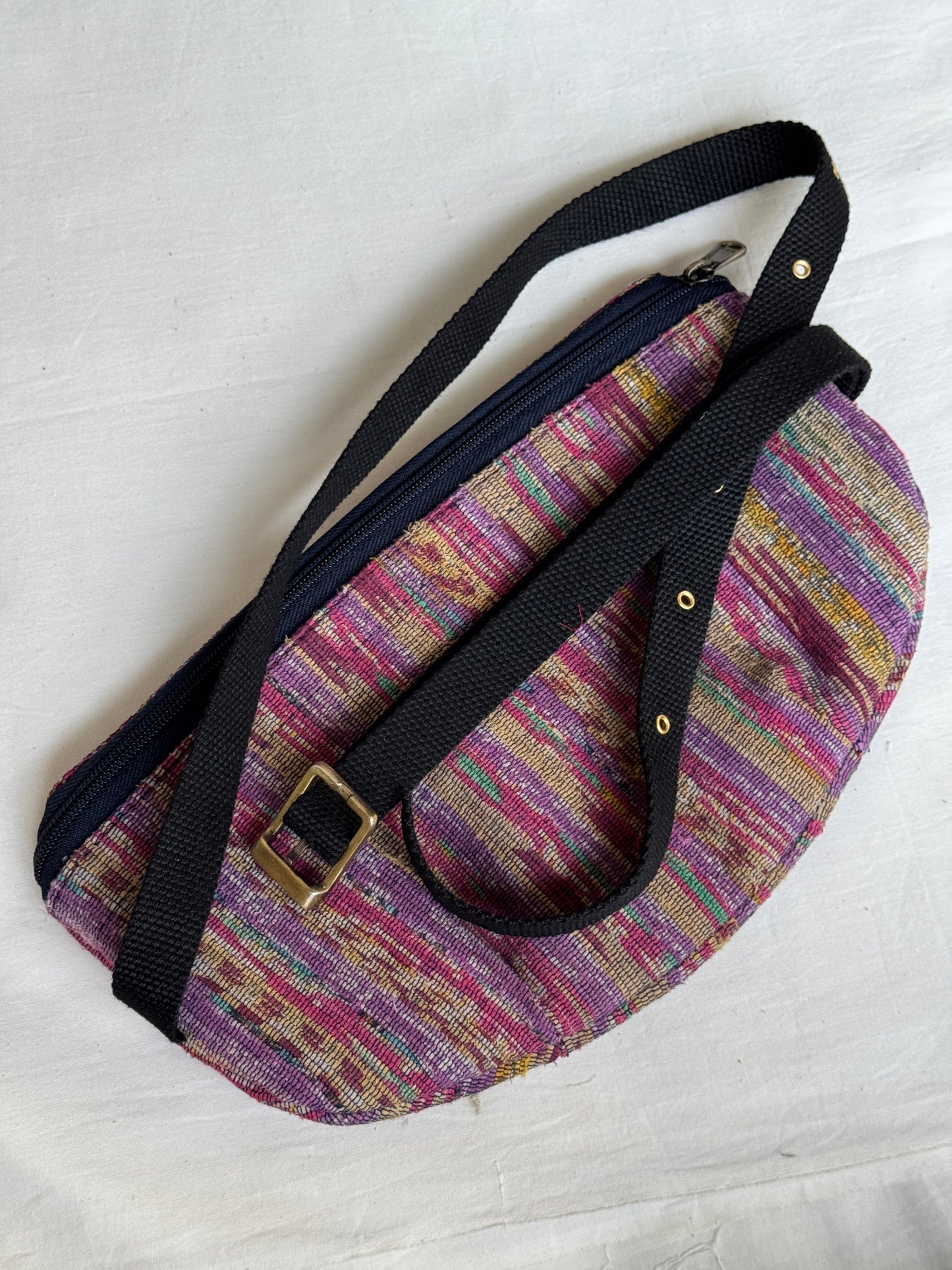 Fanny pouch in handwoven khesh - your travel buddy - multiple colors