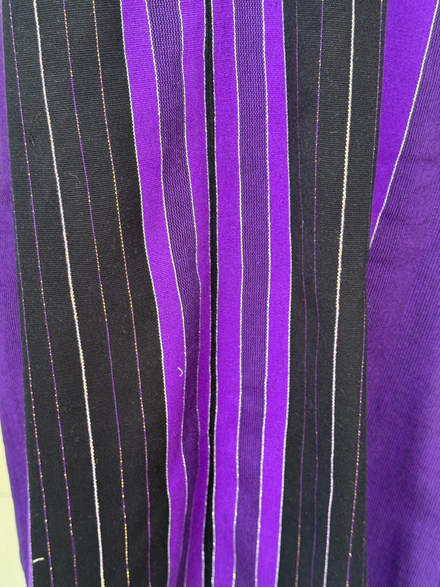 Violet Cotton stripes Arunachal handloom cotton sleeveless dress
