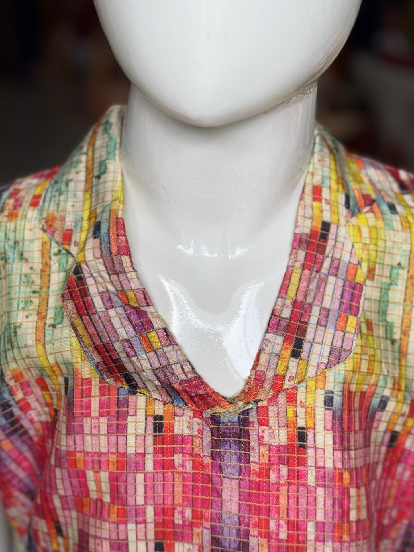 Colorful digital printed designer dress for girls