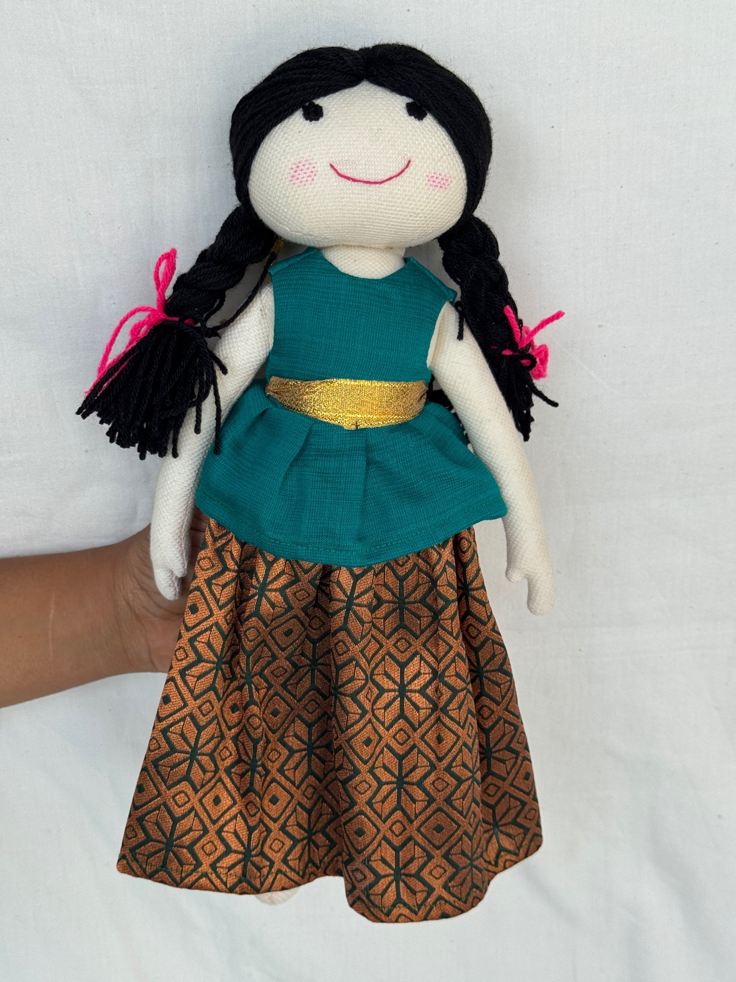 Cuddly handmade cotton desi look soft toys - click to see design options