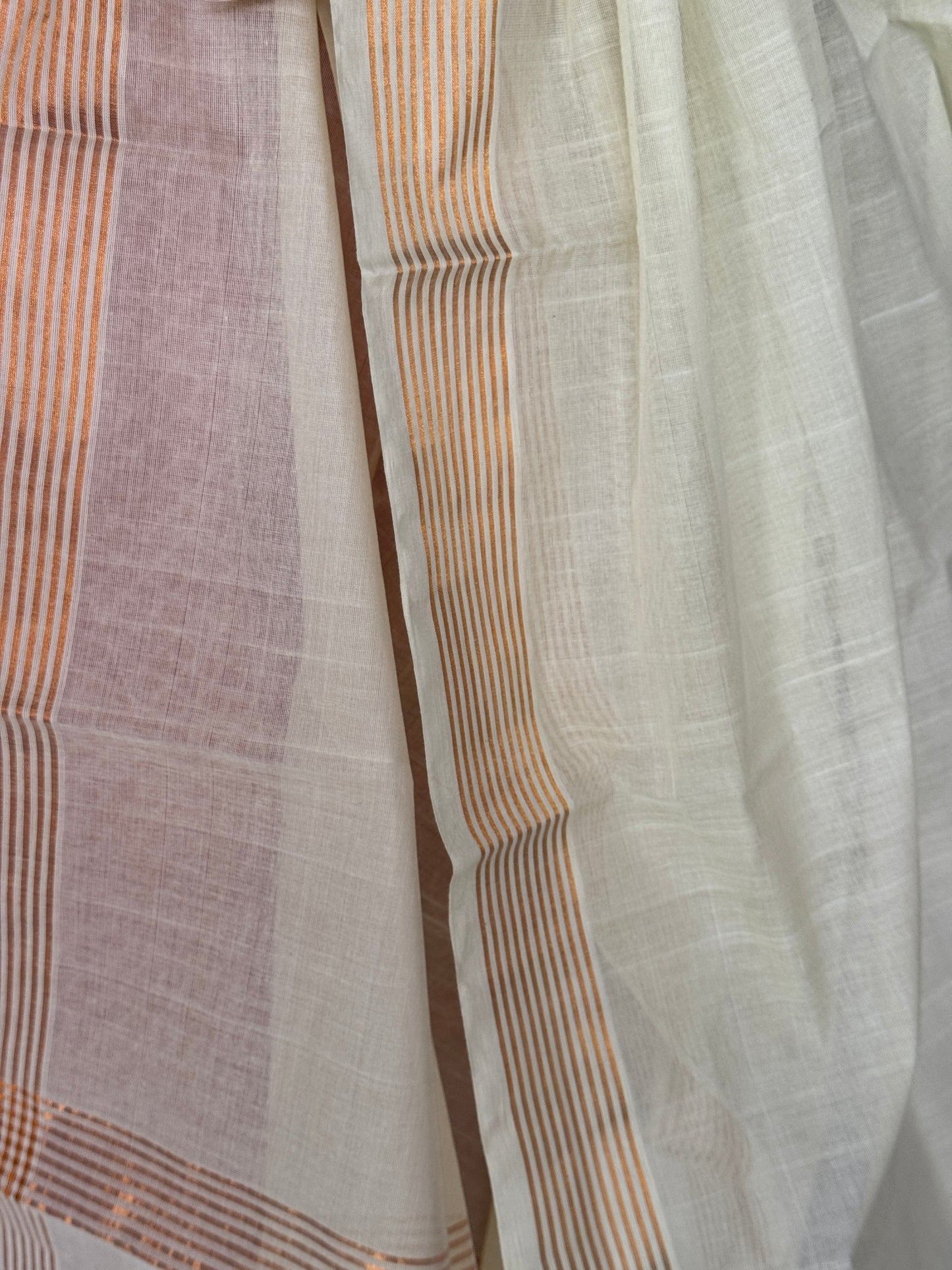 Handwoven plain Venkatagiri cotton dupatta